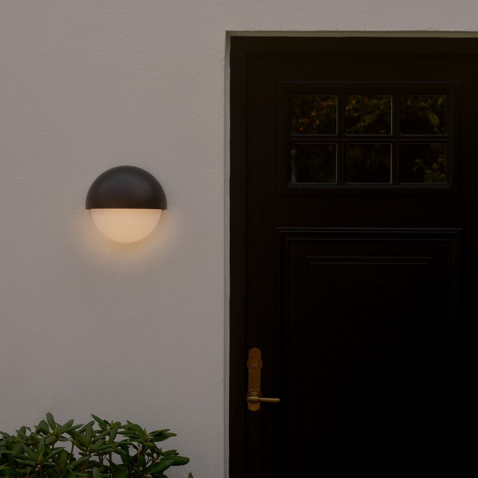Nordlux Scorpius Maxi Utomhus Vägglampa Round IP44, svart från Nordlux