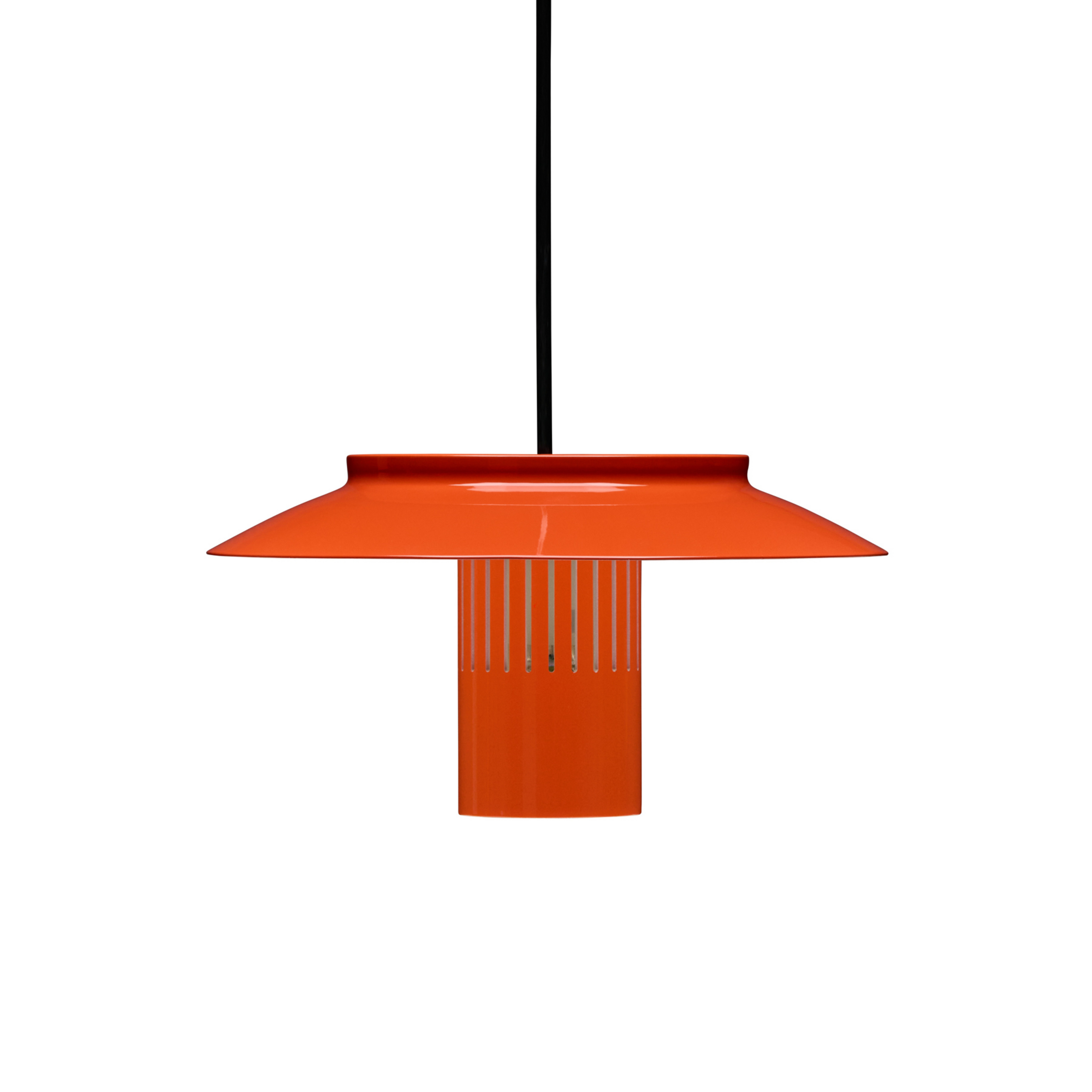 Lámpara colgante Lille 24, naranja, aluminio, Ø 24 cm - Pholc
