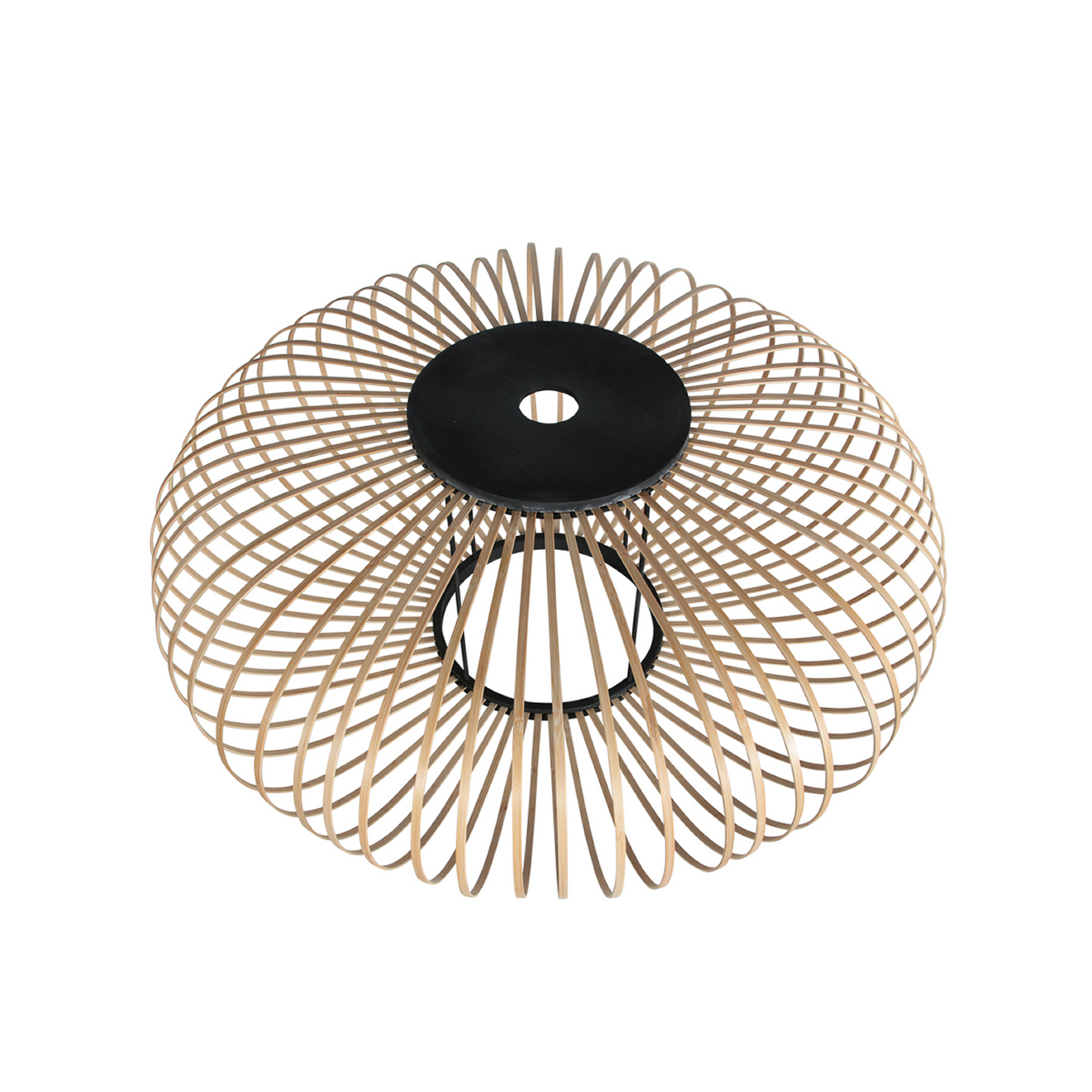 Sparkled Light 4408ZW fali világítás, fekete/természetes bambusz, E27