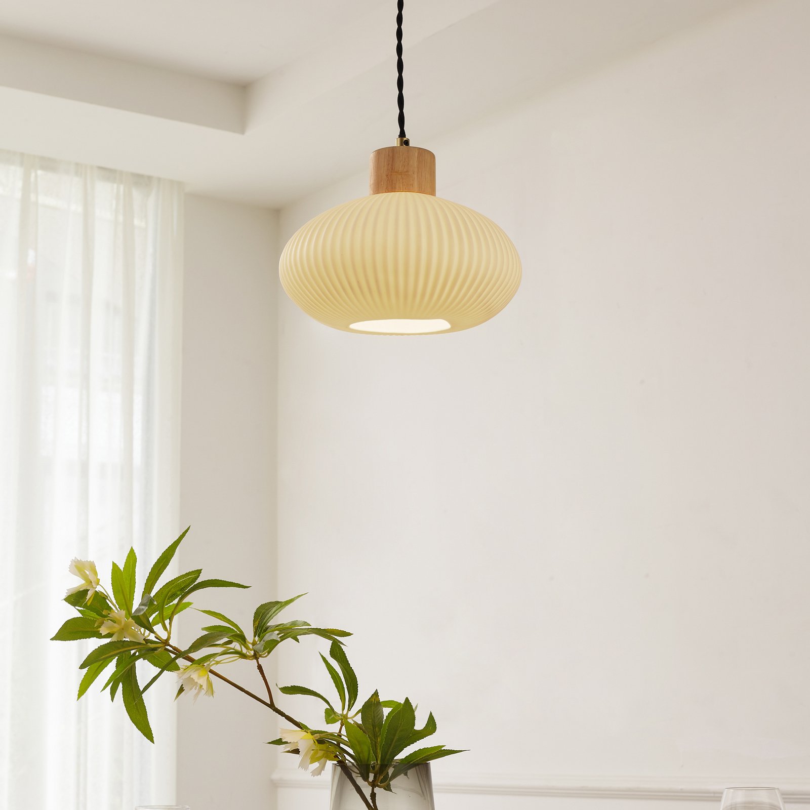 Paulie Pendant White - Lindby