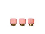 Dentelles 9 Portable Veioză 3 pcs. Ø9 Strawberry/Gold - Atelier Pierre