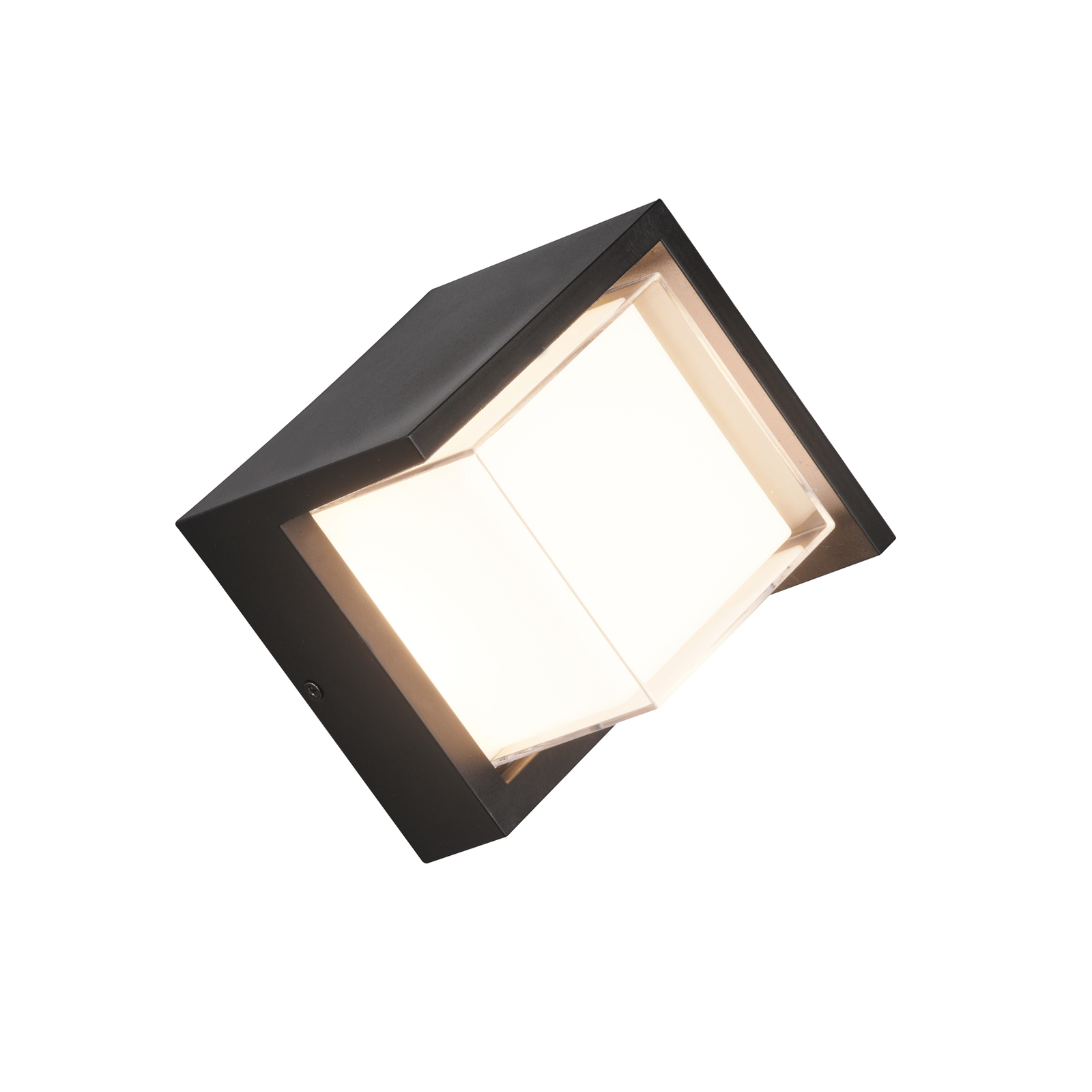 Venkovní nástěnné svítidlo LED Puno, IP54, hranaté
