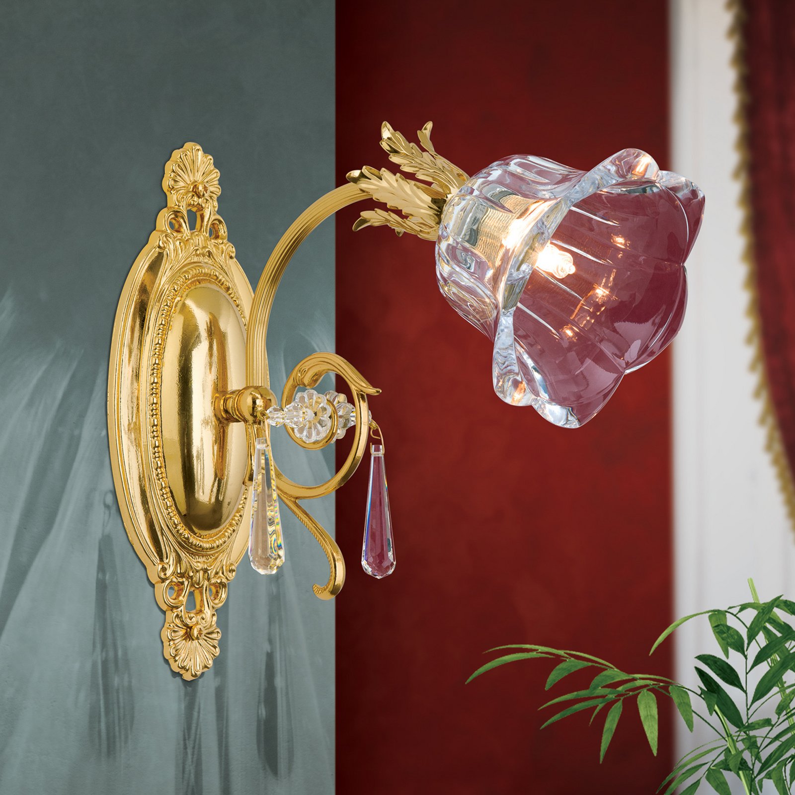 Kaisa Wall Light 24 Carat Gold-Plated Enchanting