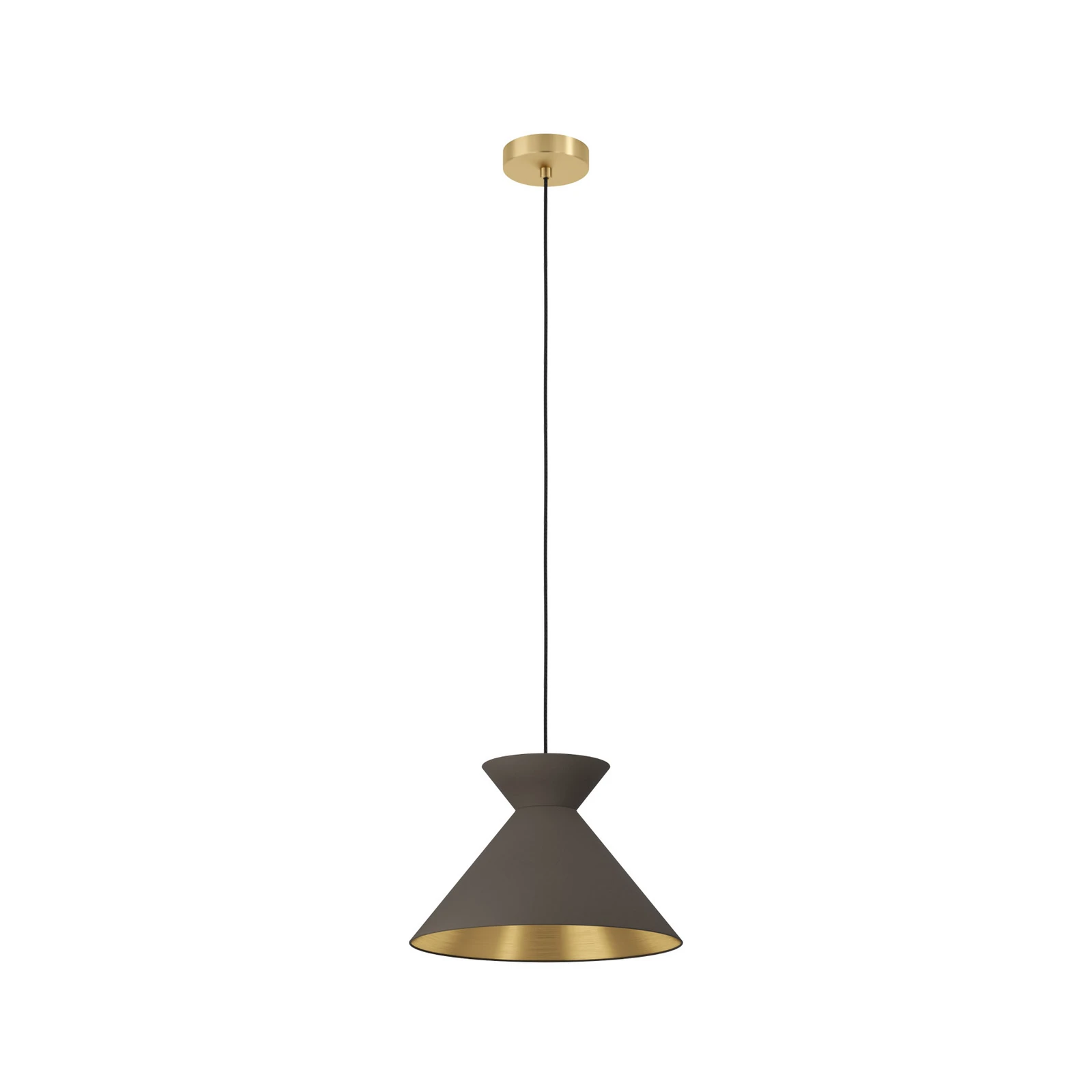 Pakabinamas šviestuvas Nastasia cappuccino/brass 1light
