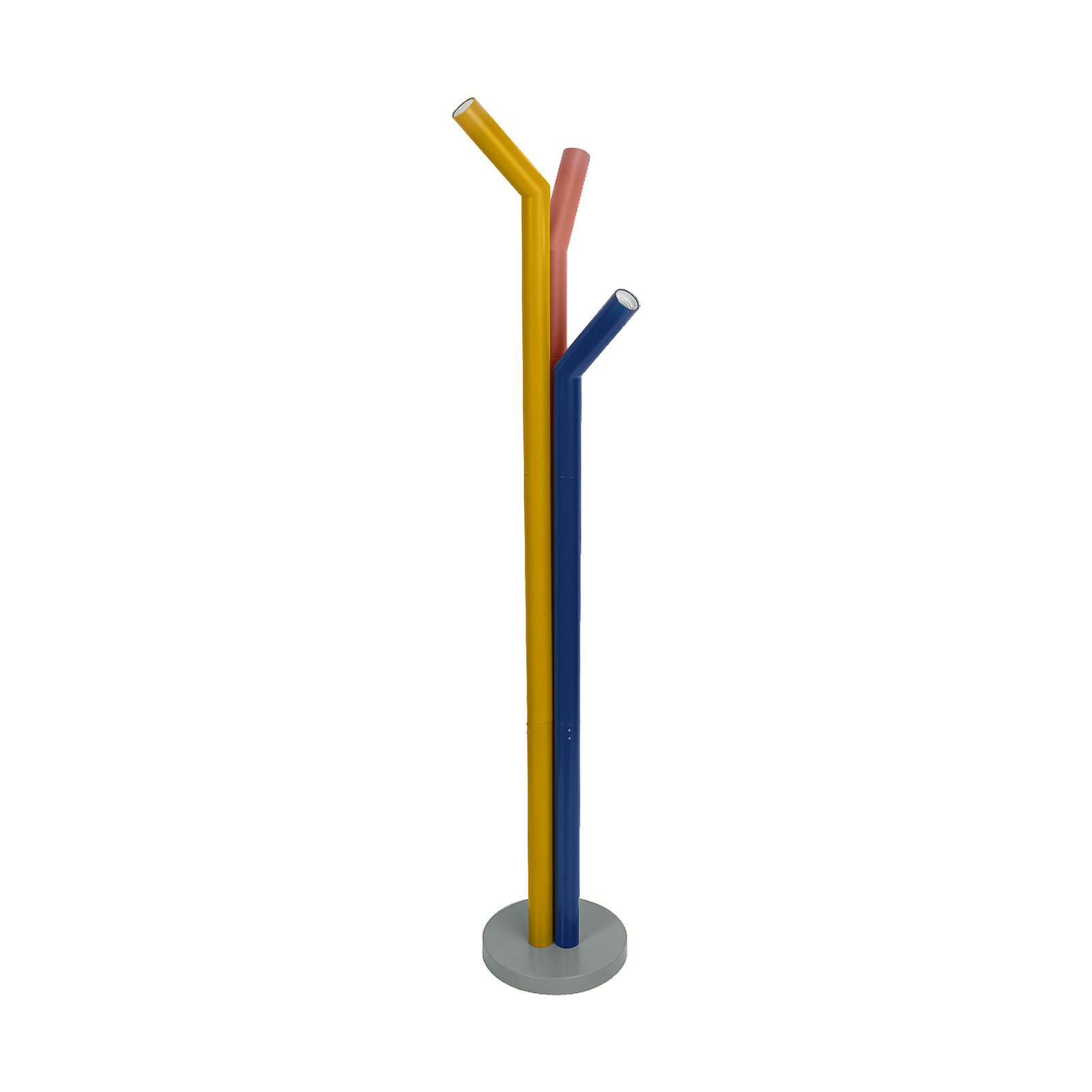 OSRAM Decor Straw floor lamp, 3-bulb, colourful, steel, E27