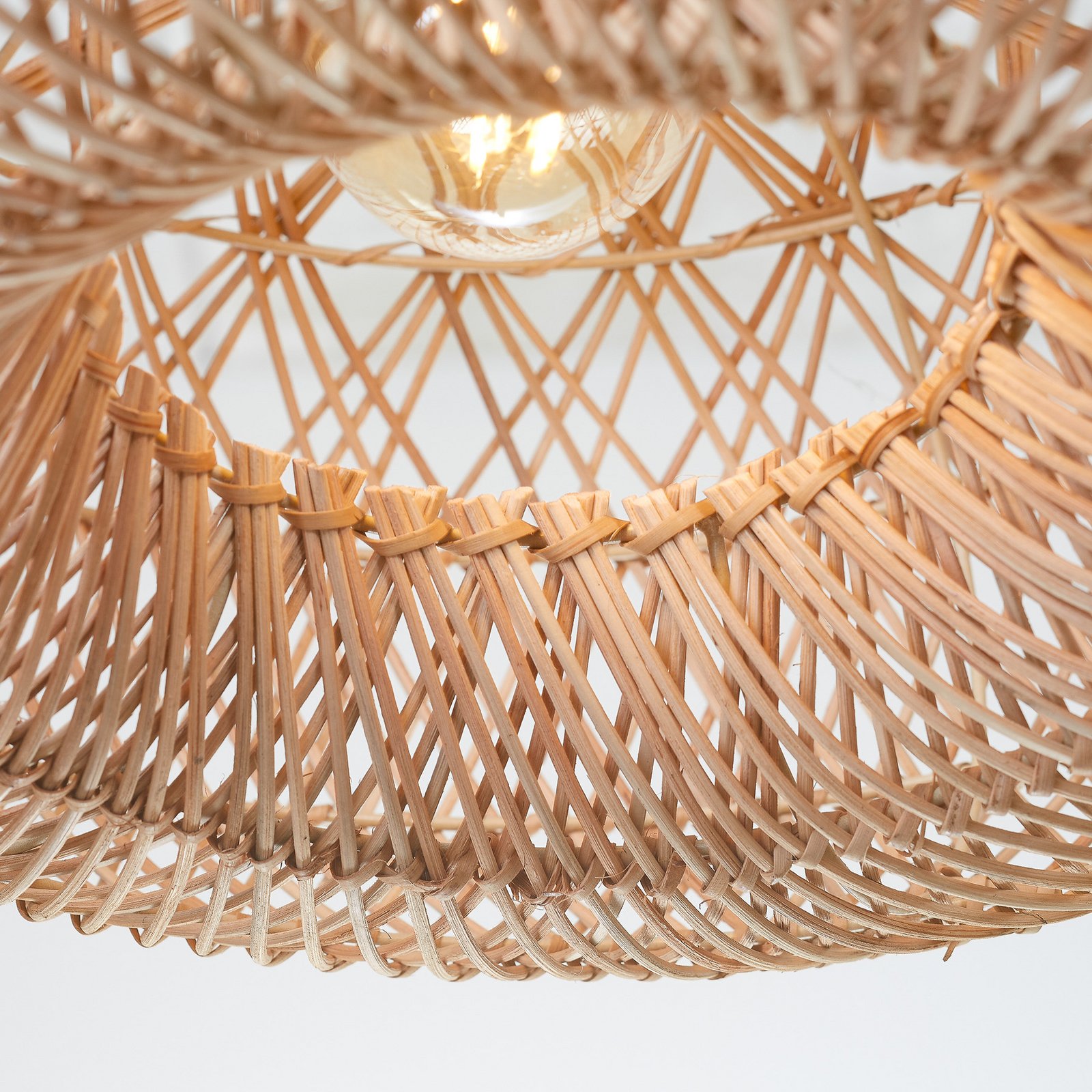 GOOD & MOJO plafondlamp Arizona, naturel, Ø 50 cm bamboe E27