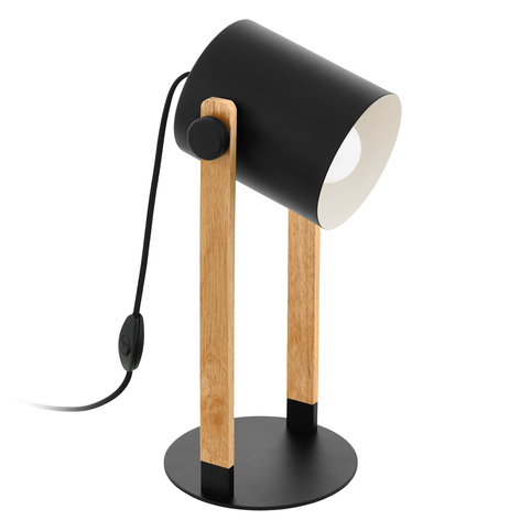 Lampe à poser Hornwood avec détails en bois