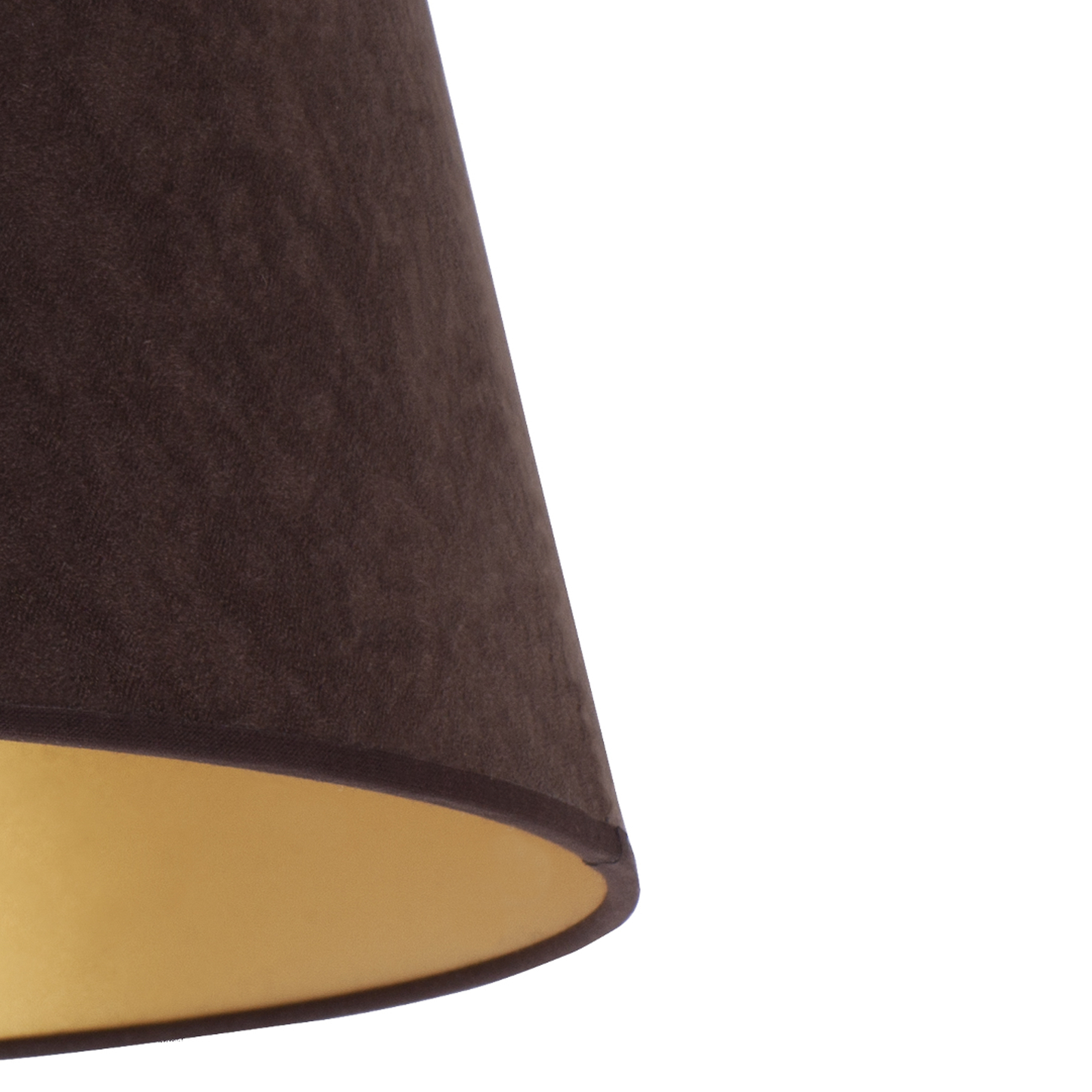 Lampenschirm Cone Höhe 22,5 cm, braun/gold