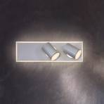 LEDVANCE LED stropné bodové svietidlo Mars, 3 svetlá, 2 spoty, biele