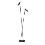 Tom Pro LED-lattiavalaisin, musta, 2-valo, CCT, himmennin