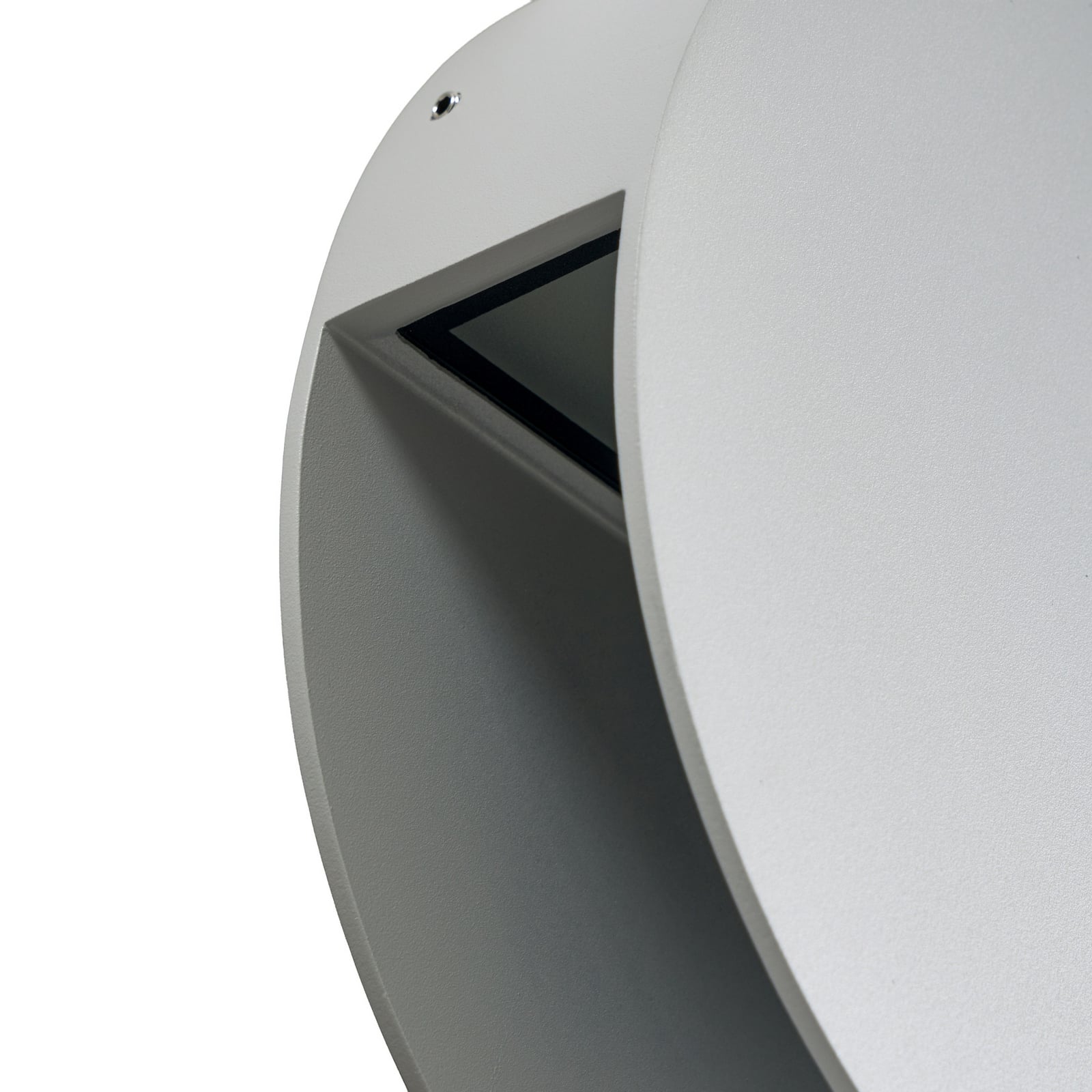 Lucande LED-utendørs LED-vegglampe Advero, lysegrå, husnummer, CCT