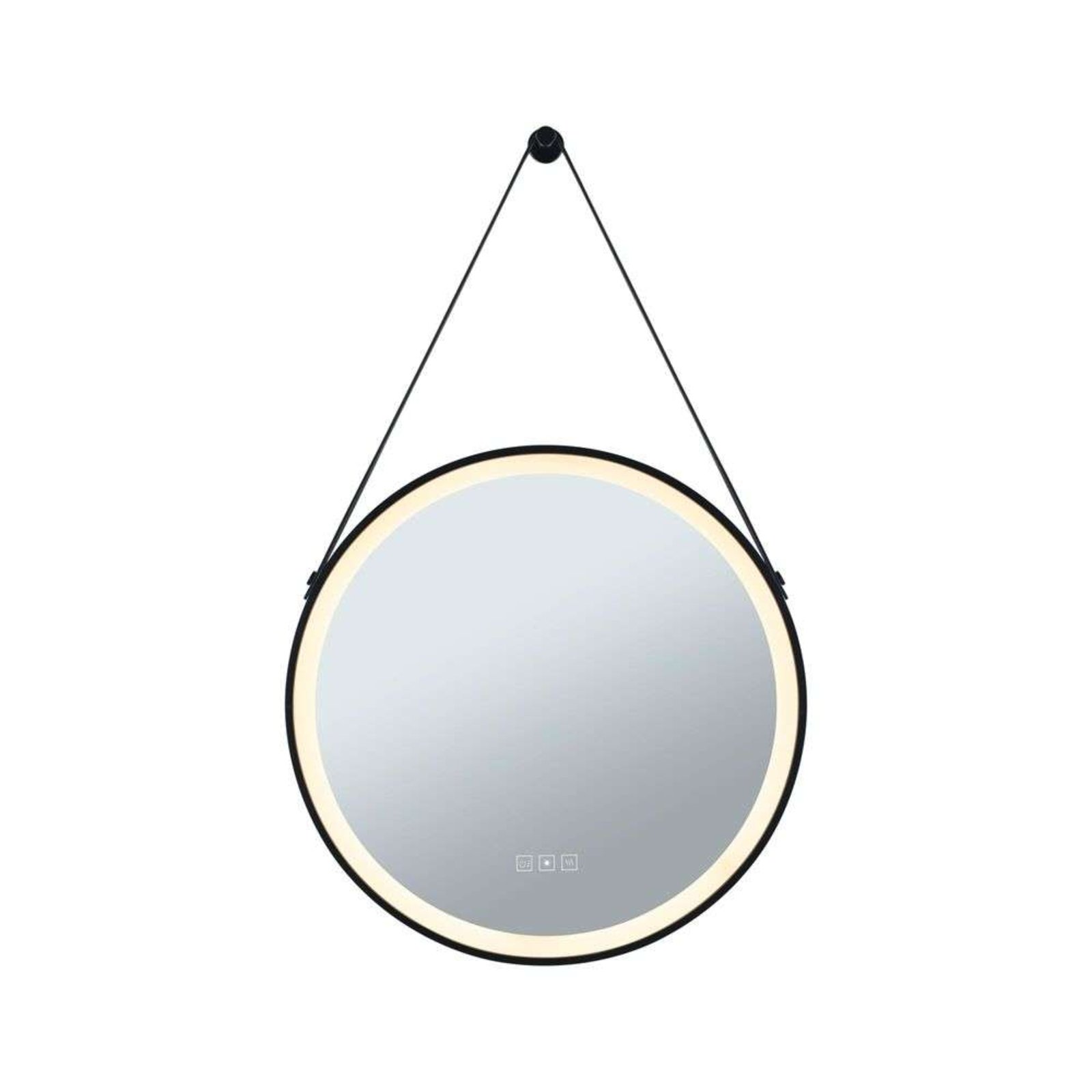 Mirra LED Illuminated Mirror IP44 Dim. Negru/Mirror - Paulmann