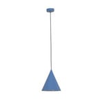 Żyrandol w kształcie stożka, metalowy, niebieski, średnica 24 cm – ALDEX