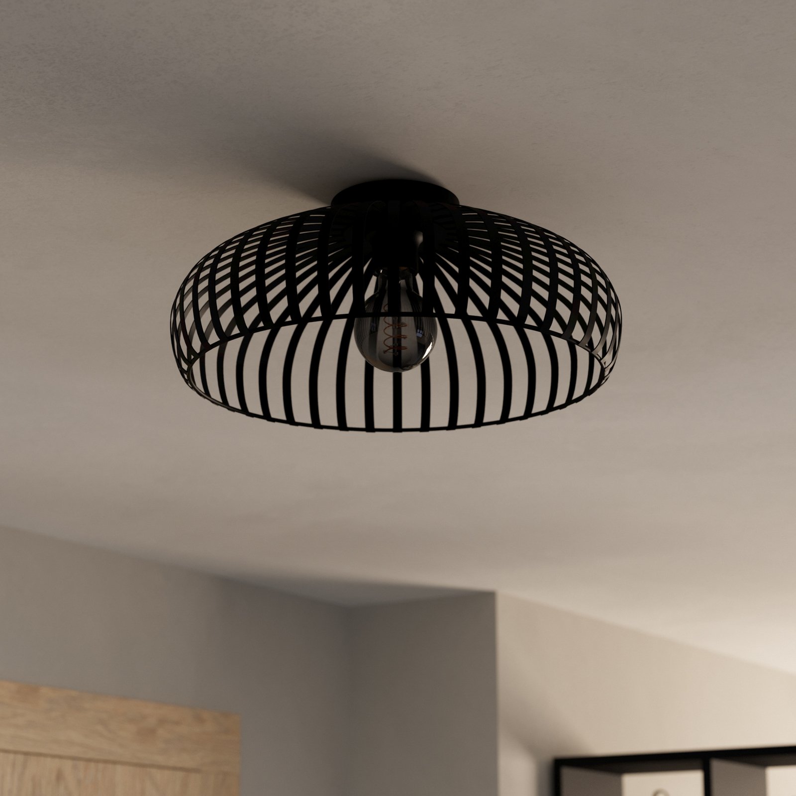 EGLO Mogano 3 φωτιστικό οροφής, κλουβί, Ø43cm