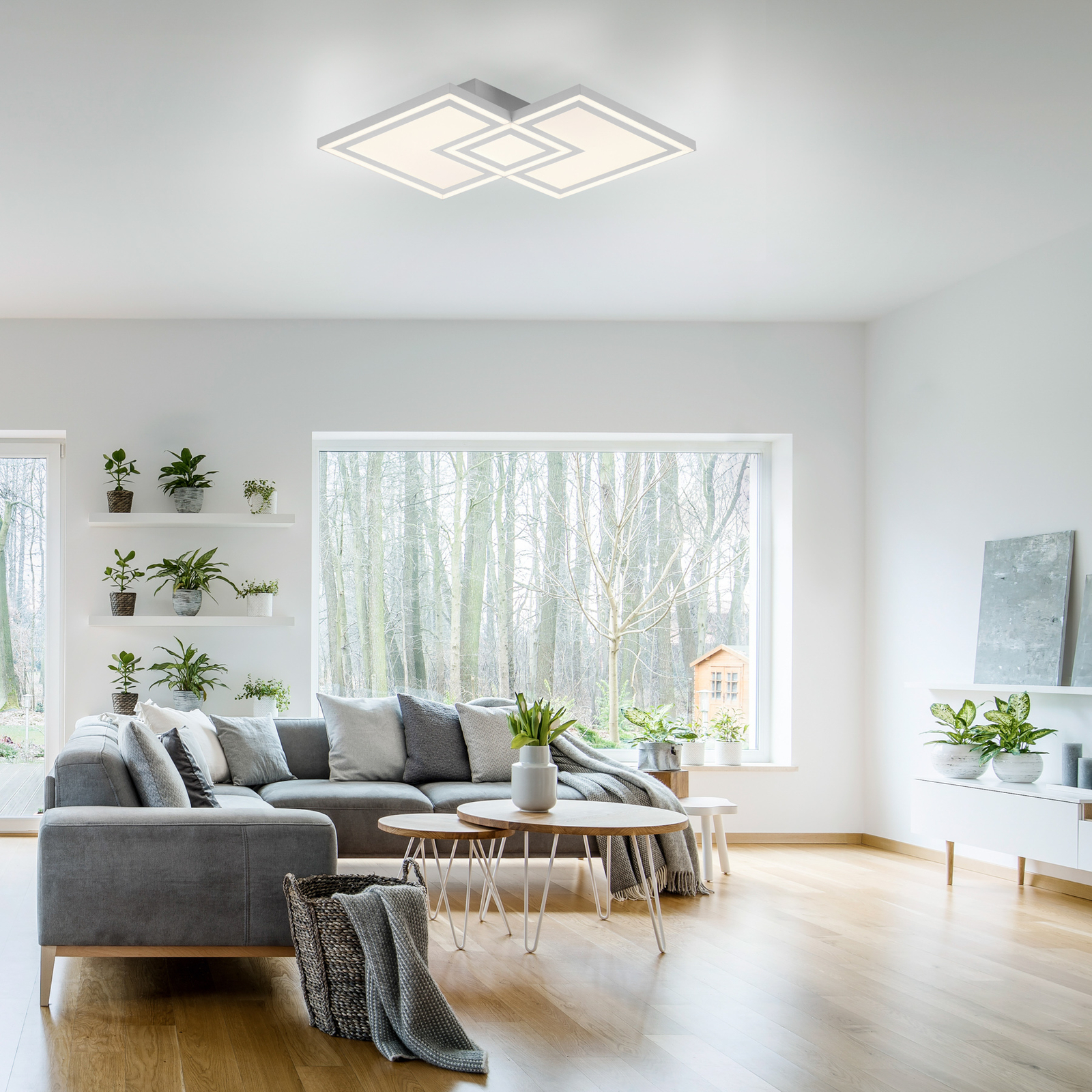 Bedding LED ceiling light, modular light source