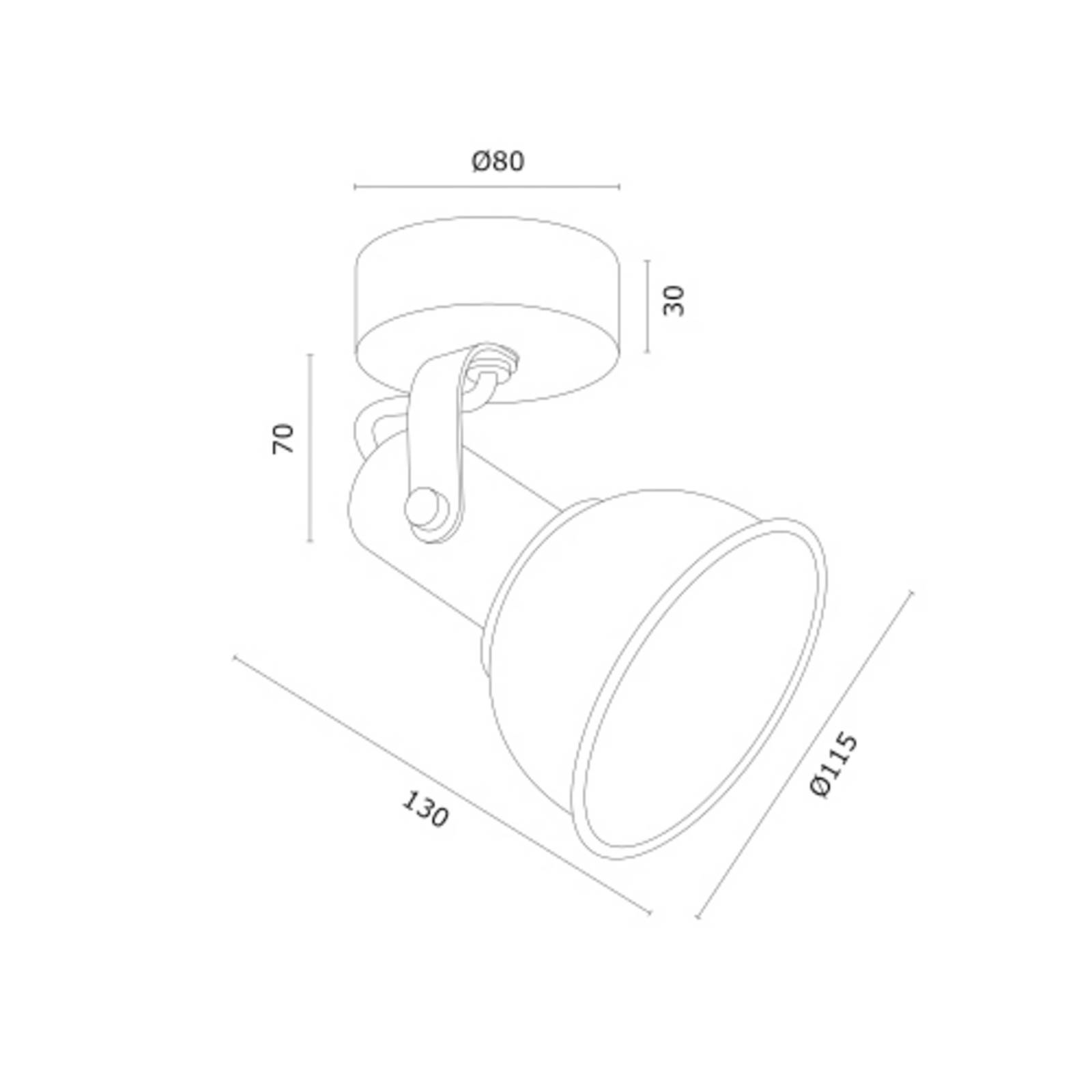 Wandleuchte Trogir, beige, Ø 11,5 cm, Metall günstig online kaufen