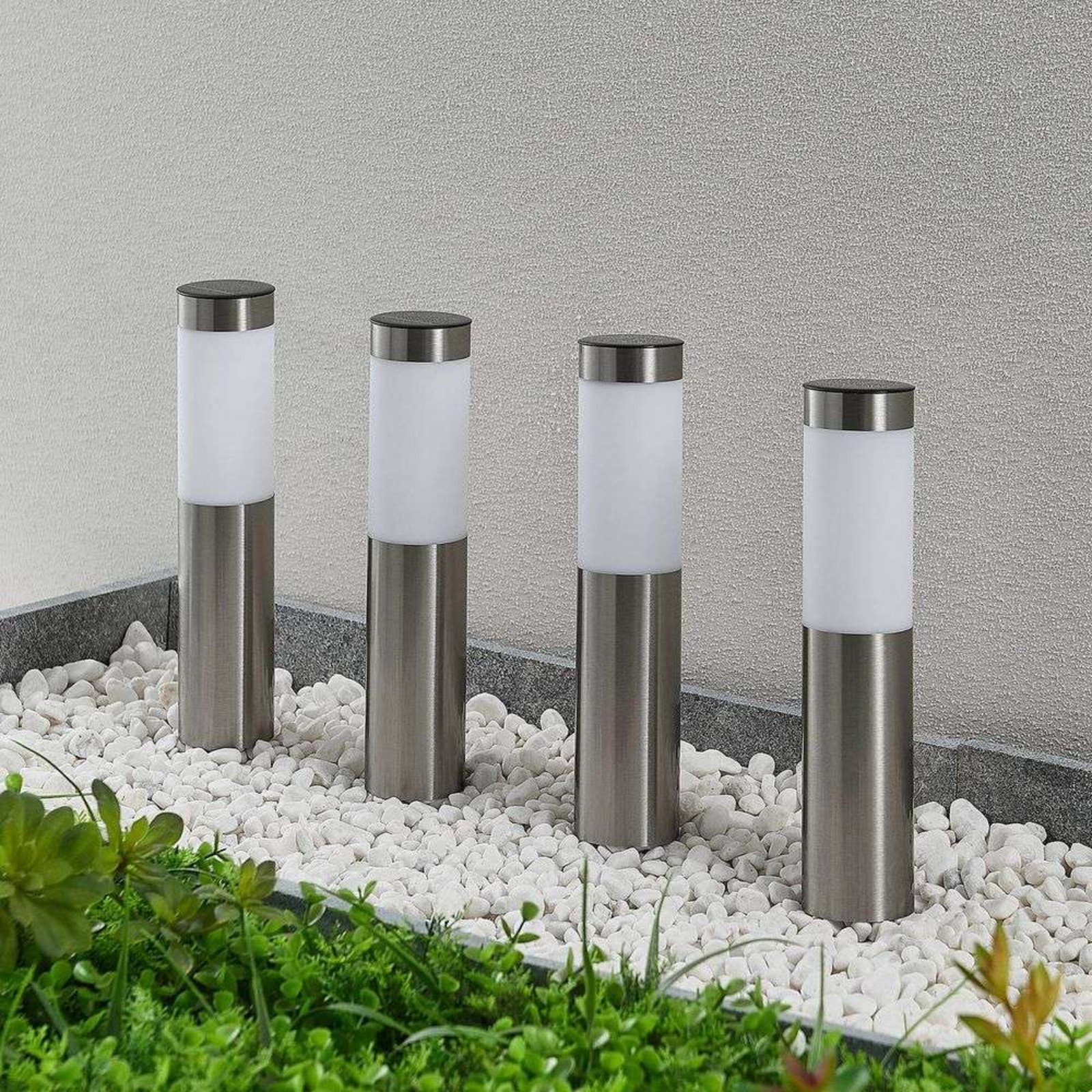 Sirita Solární Článek Lampa 4 pcs. H31 Silver - Lindby