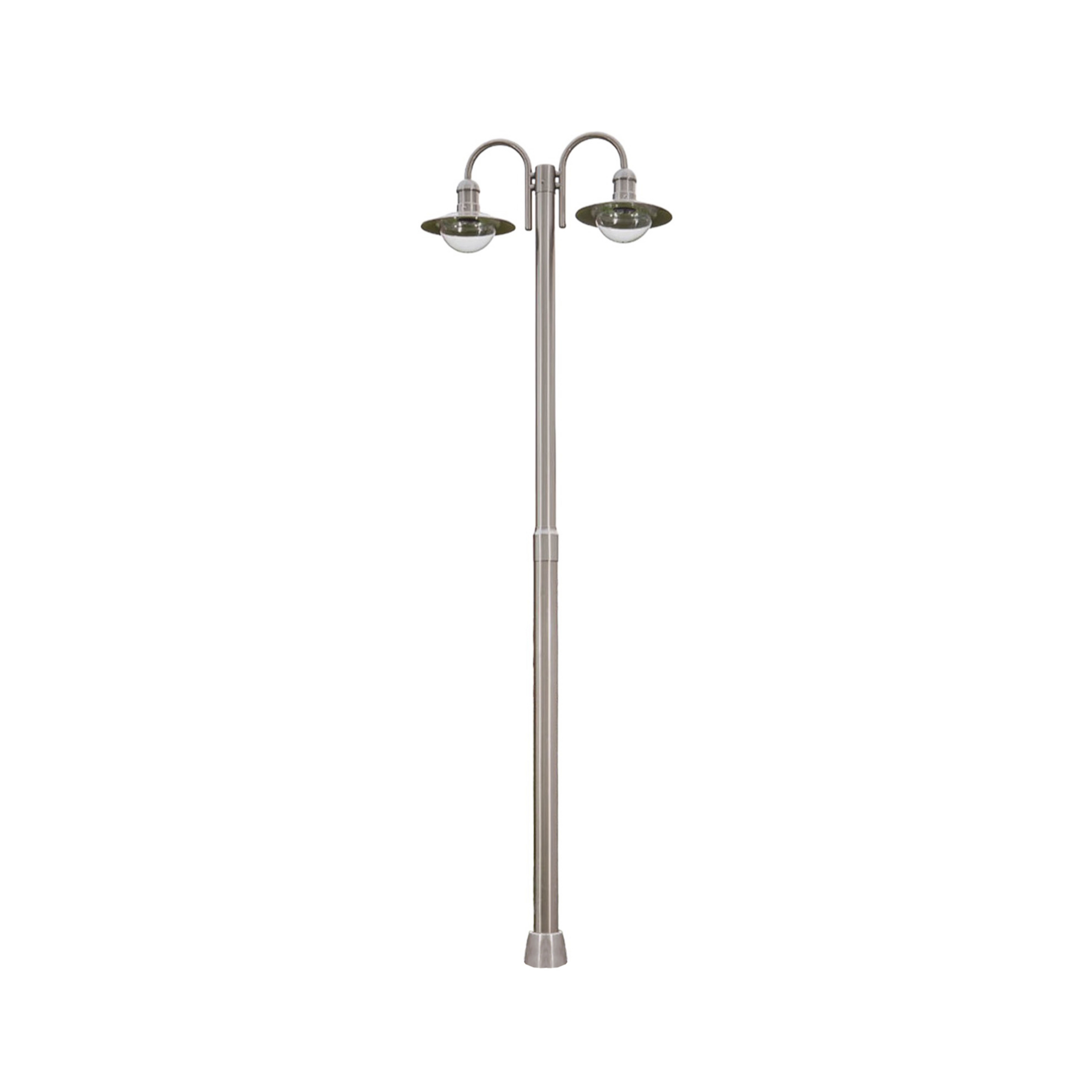 Damion 2 Lampadaire de Parc Stainless Steel - Lindby