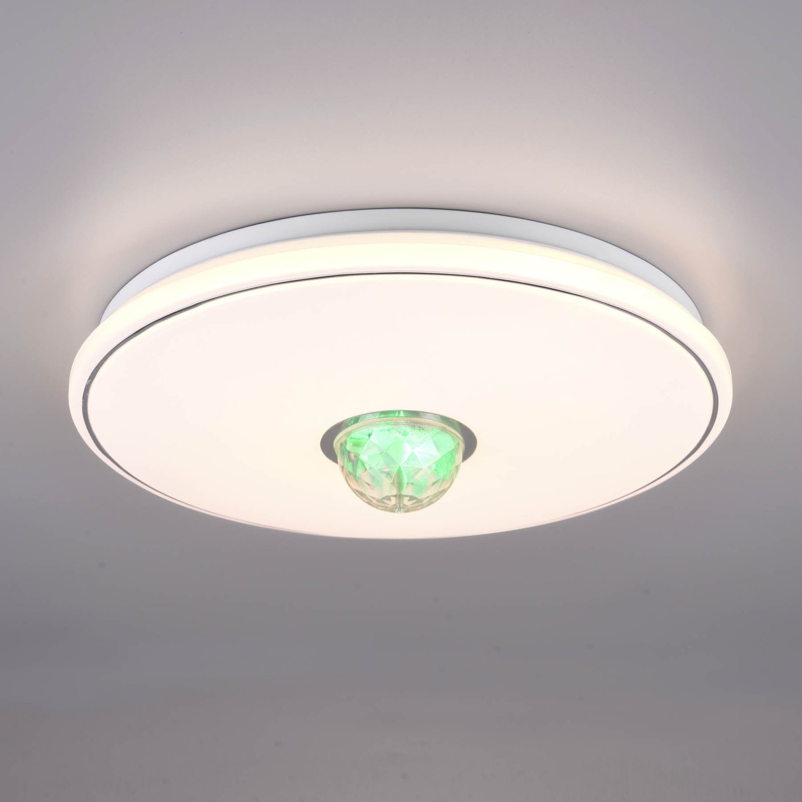 LED griestu lampa Rave, tālvadības pults, regulējama, RGB