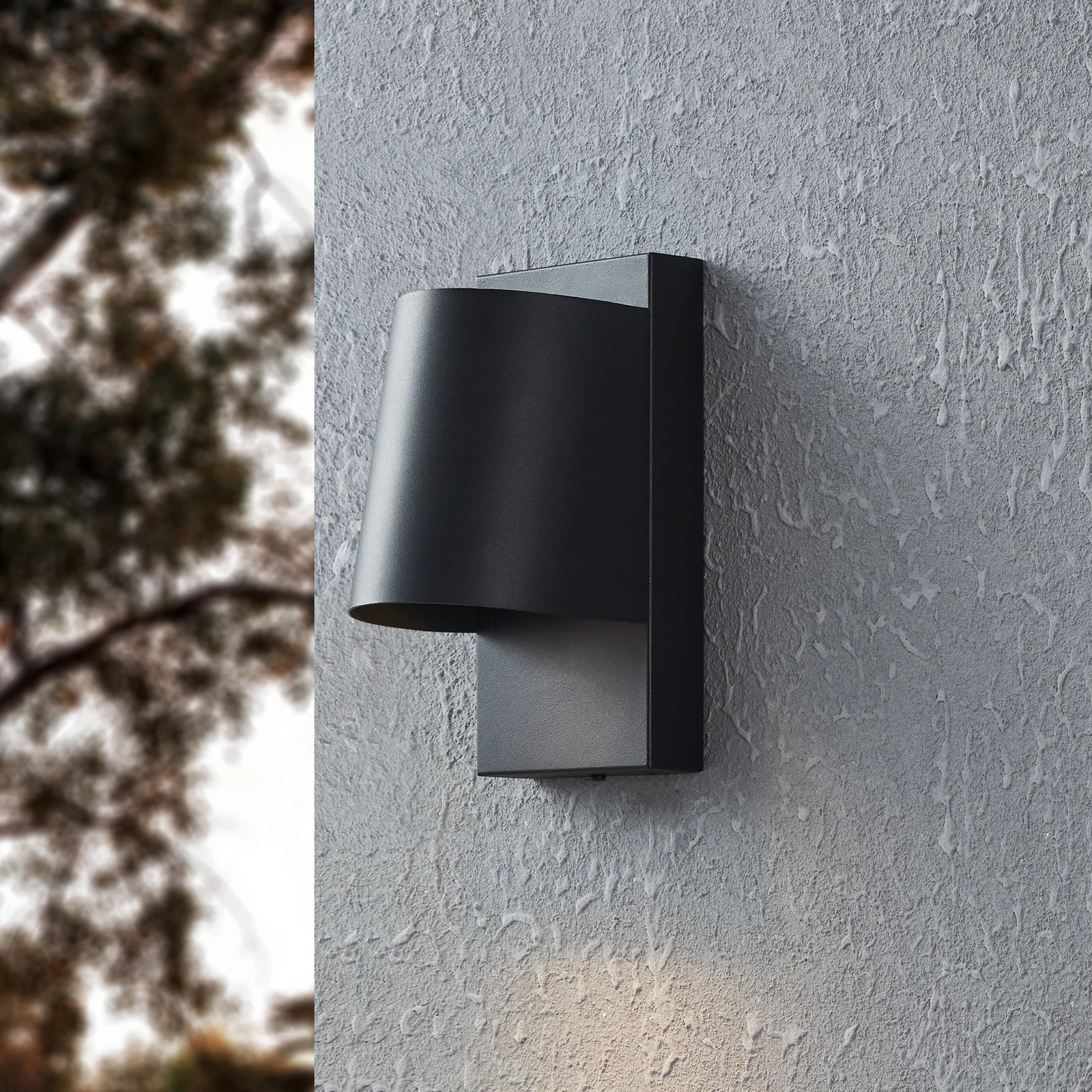 LED-Außenwandleuchte Stagnone in Schwarz