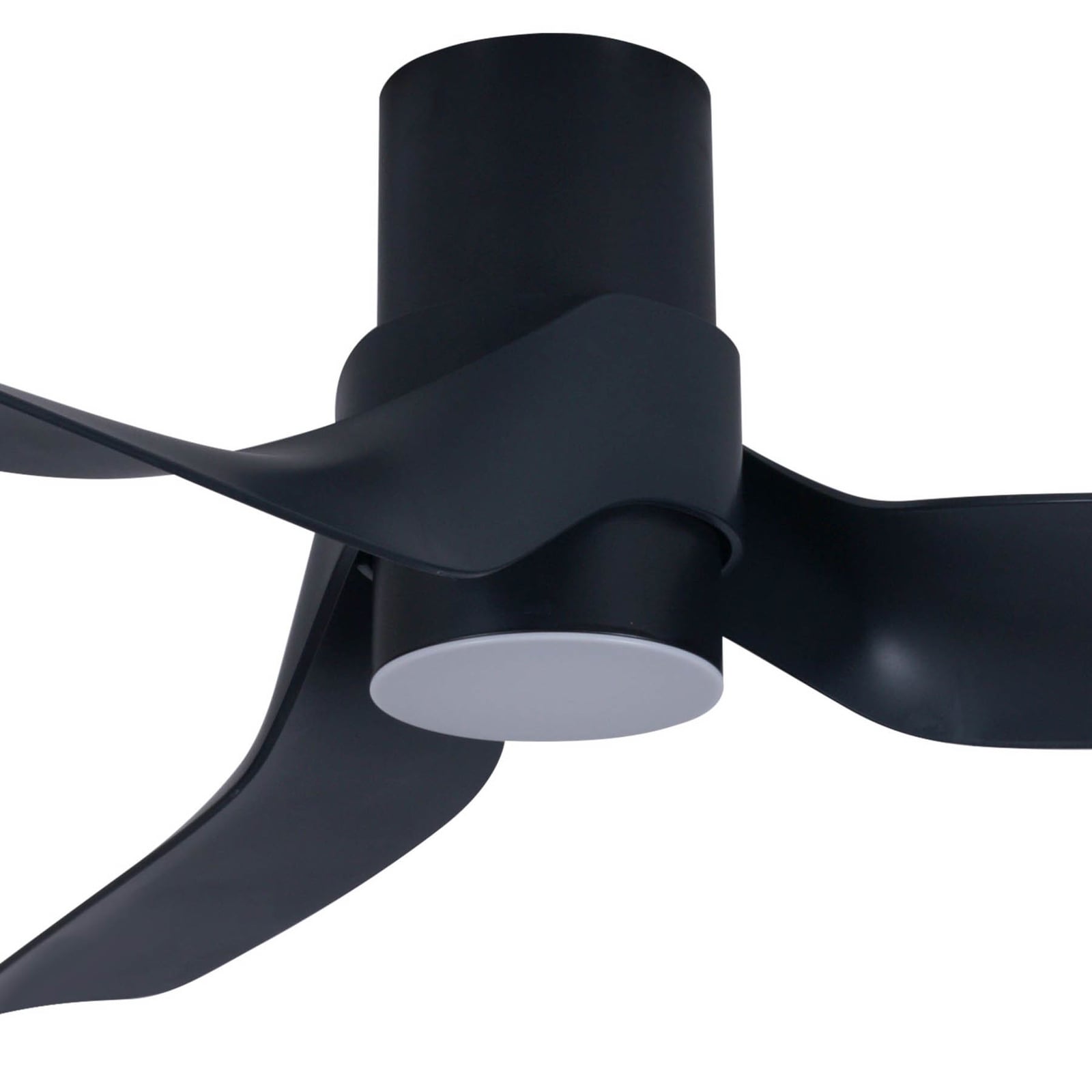 Nautica Deckenventilator mit Licht, schwarz, leise - Beacon