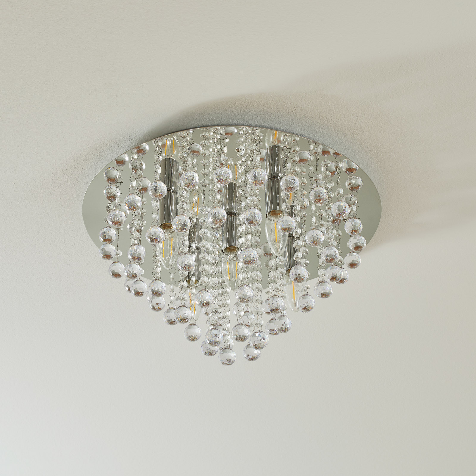 Glamorous ceiling light Linden, 5-bulb