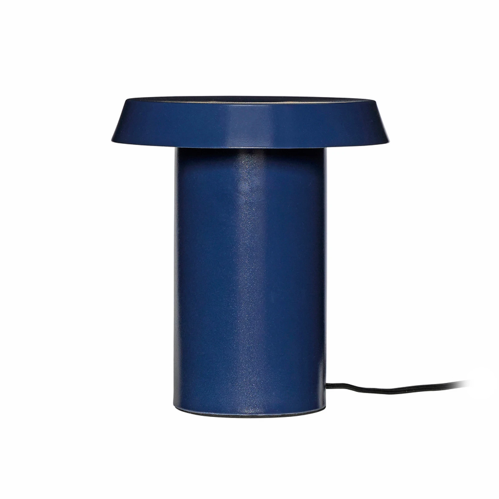 Hübsch Lámpara de mesa LED Keen, azul oscuro, hierro