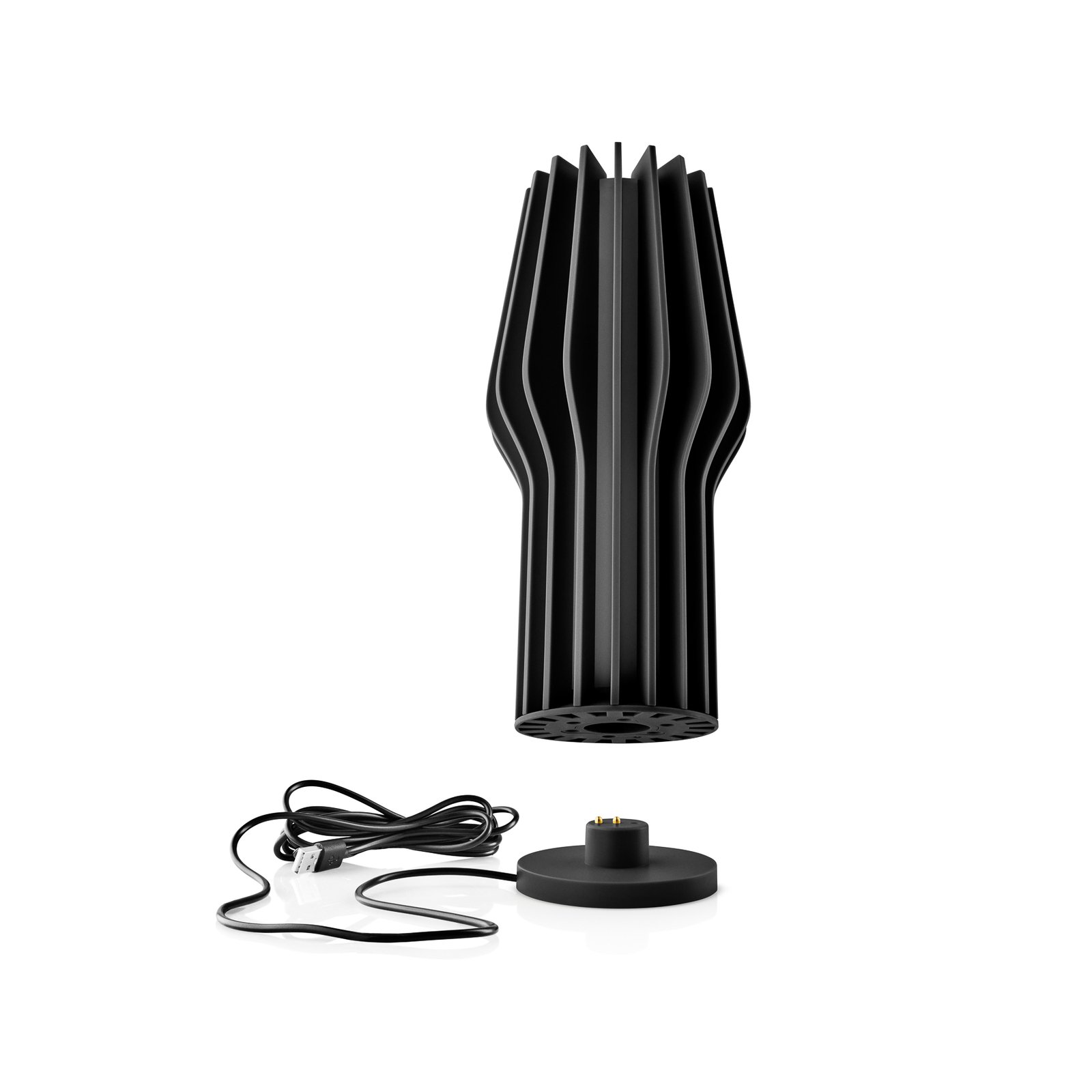 EVA Solo LED table lamp Radiant, black, rubber, IP44