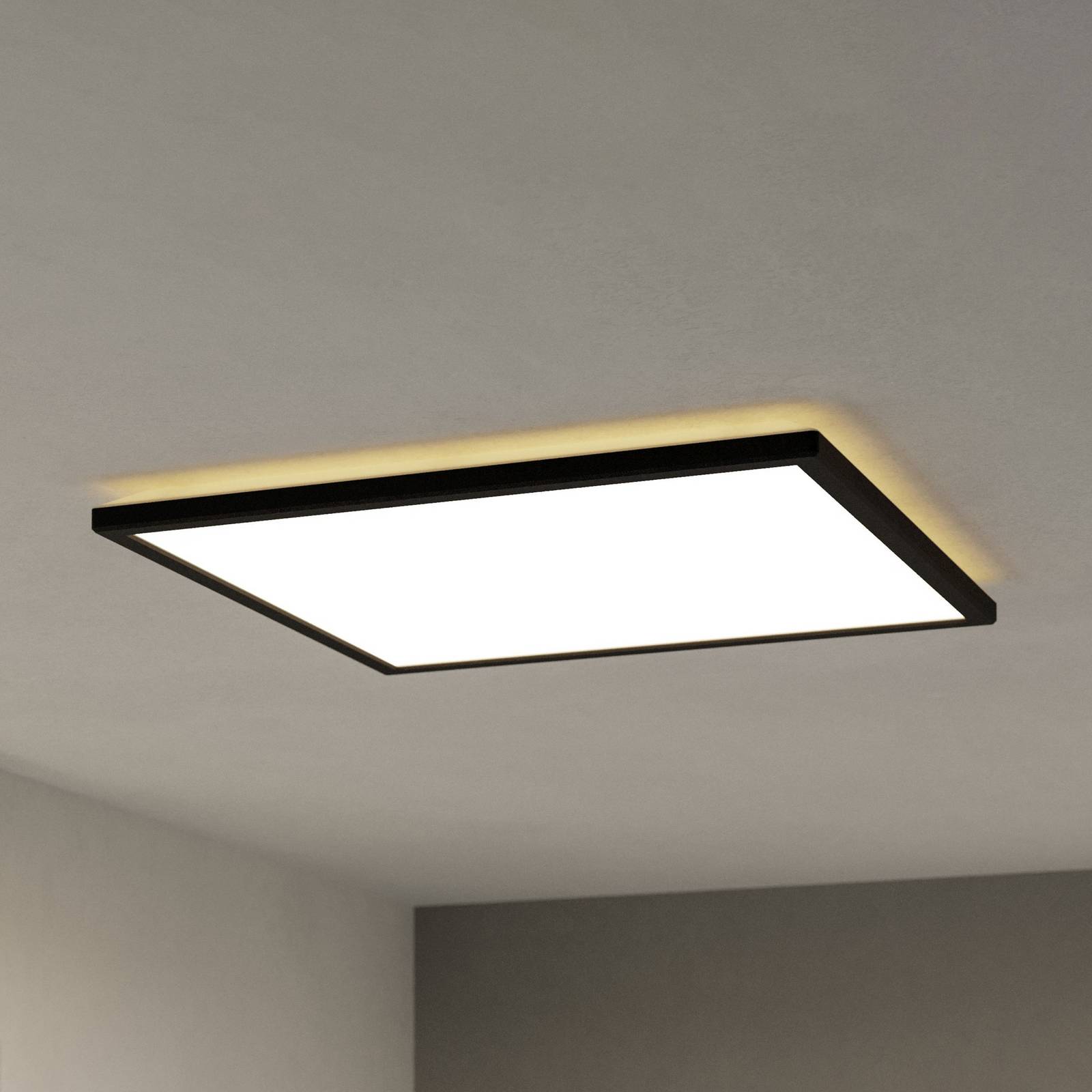 EGLO connect LED-Deckenlampe Rovito-Z, schwarz, 50 x 50 cm günstig online kaufen