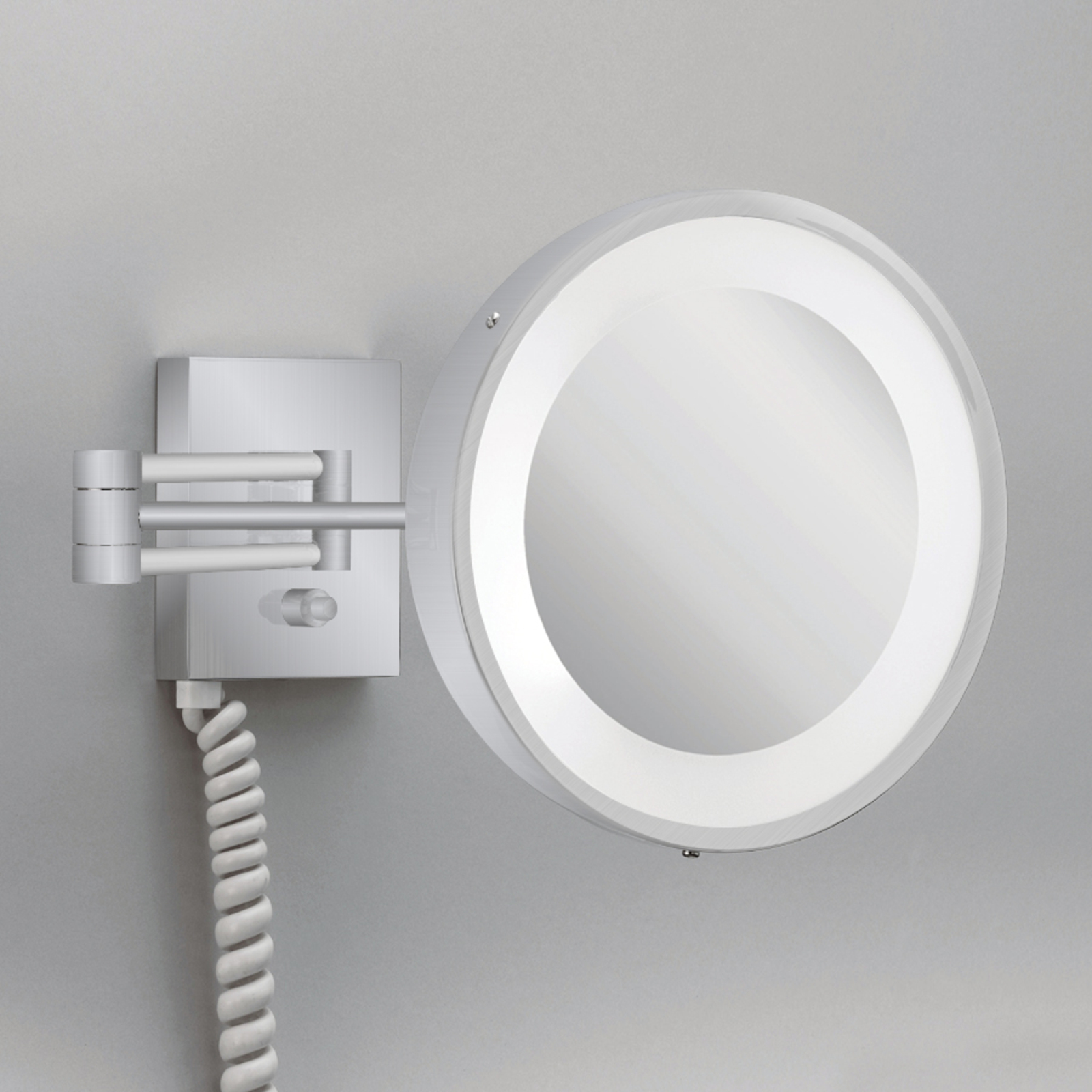 Decor Walther VISIO illuminated cosmetic wall mirror, for Bathroom, metal, glass, G23, 7 W, energy efficiency: A