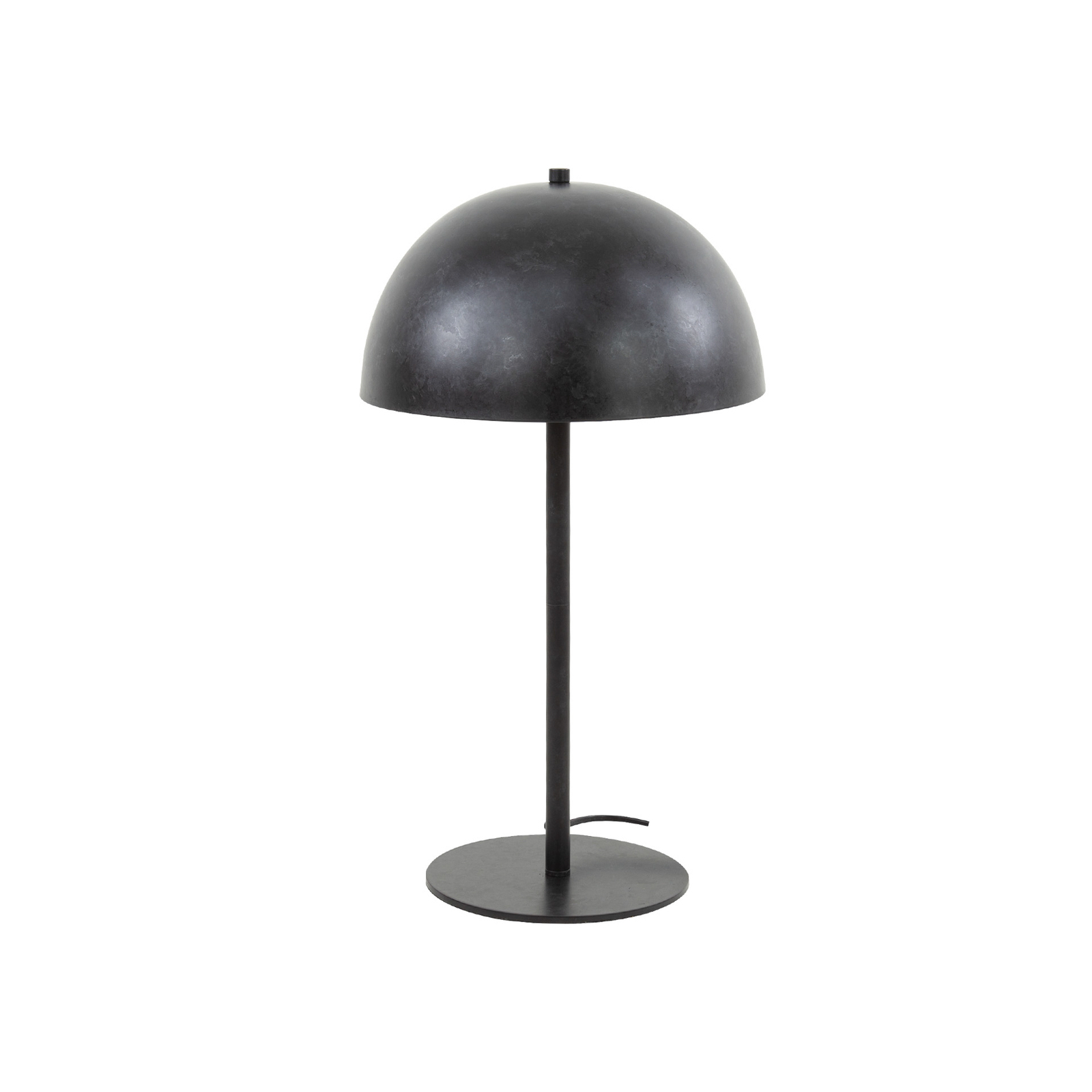 Lámpara de mesa Sicari de metal, color carbón
