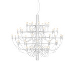 2097/50 C Pendant w/Frosted Bulbs Matte White - Flos
