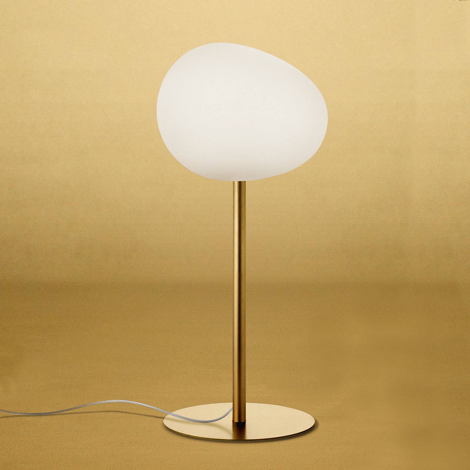 Foscarini gregg media alta asztali lámpa, arany