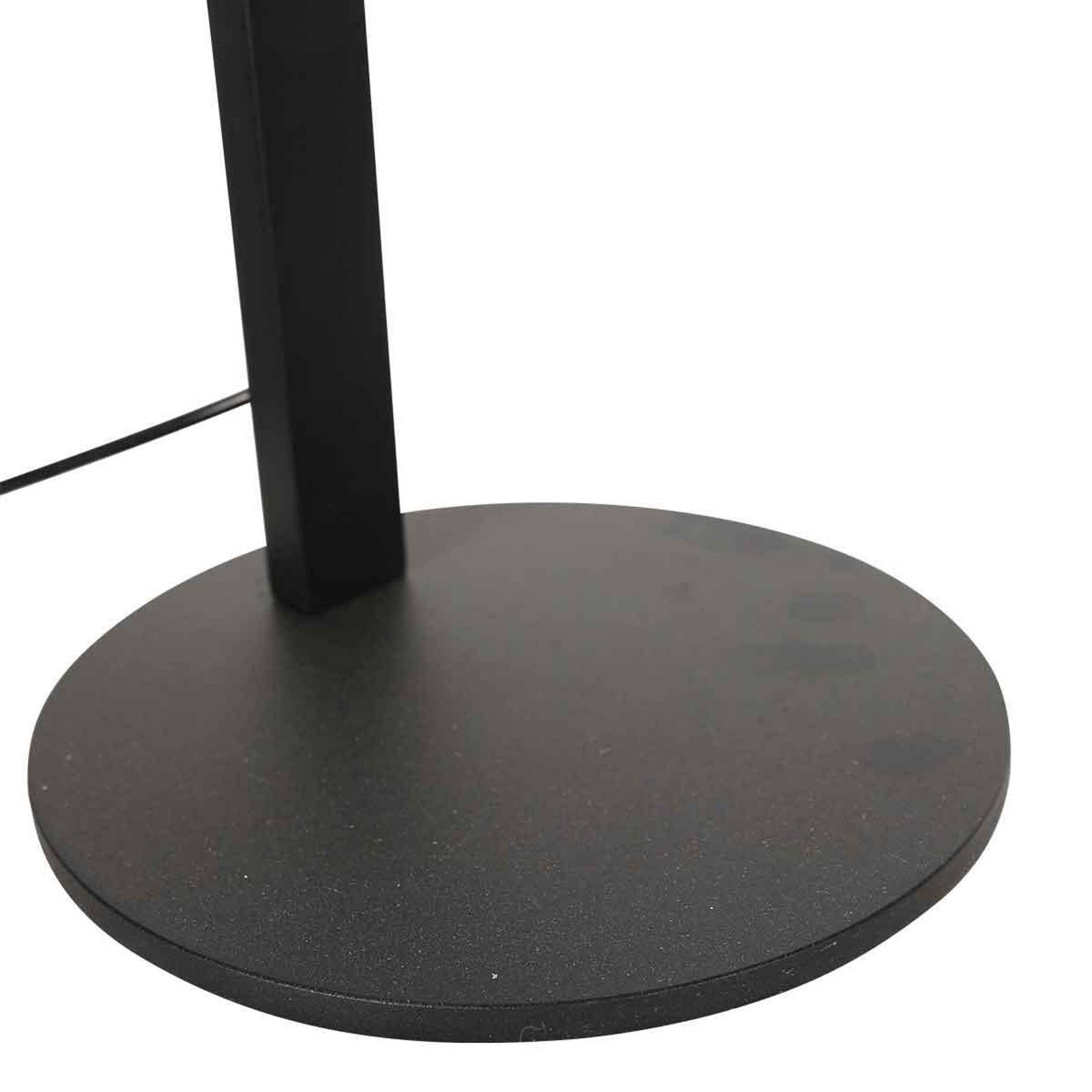 Lampa stołowa LED Ringlux, czarna, metalowa, regulowana