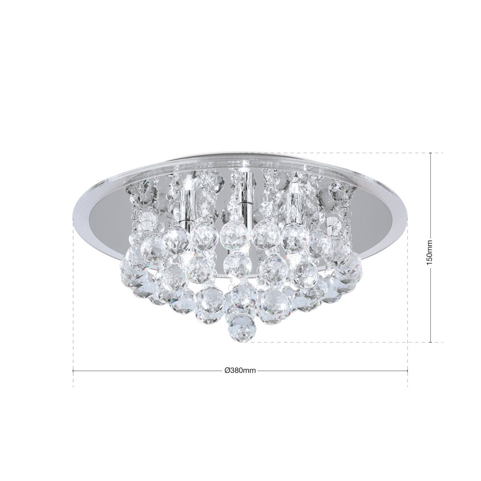Wspaniała lampa sufitowa Despina 38 cm
