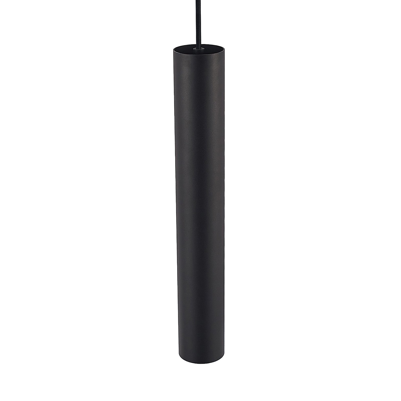 Hanglamp Lindby Linaro, 40 cm, zwart, 1-fase, Ø 6 cm