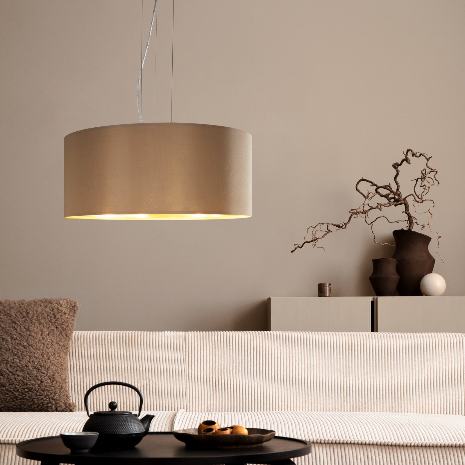 Maserlo privjesak okrugli, tamno-zlatni Maserlo privjesak okrugli, tamno-zlatni