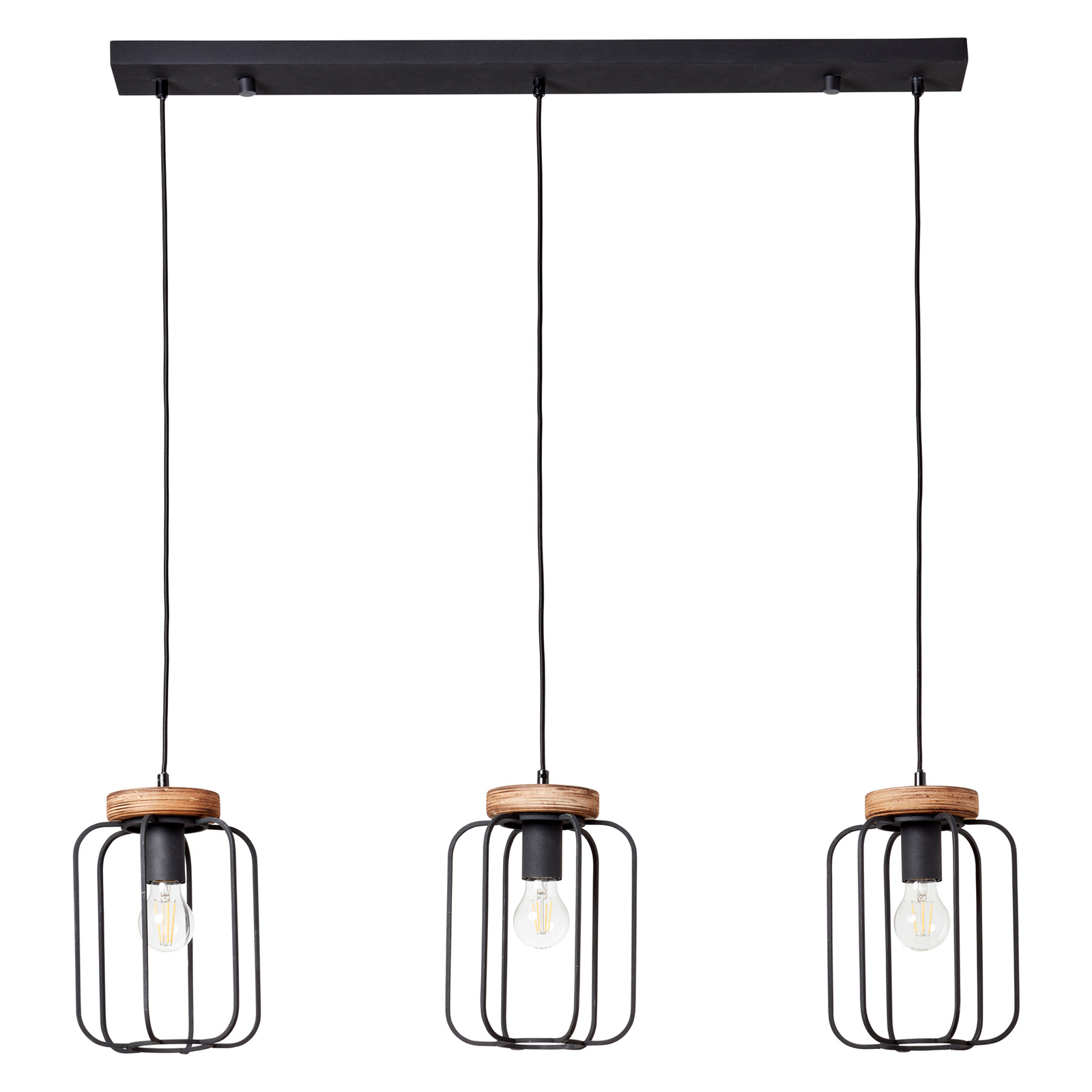 Hanglamp Tosh 3-lamps lineair