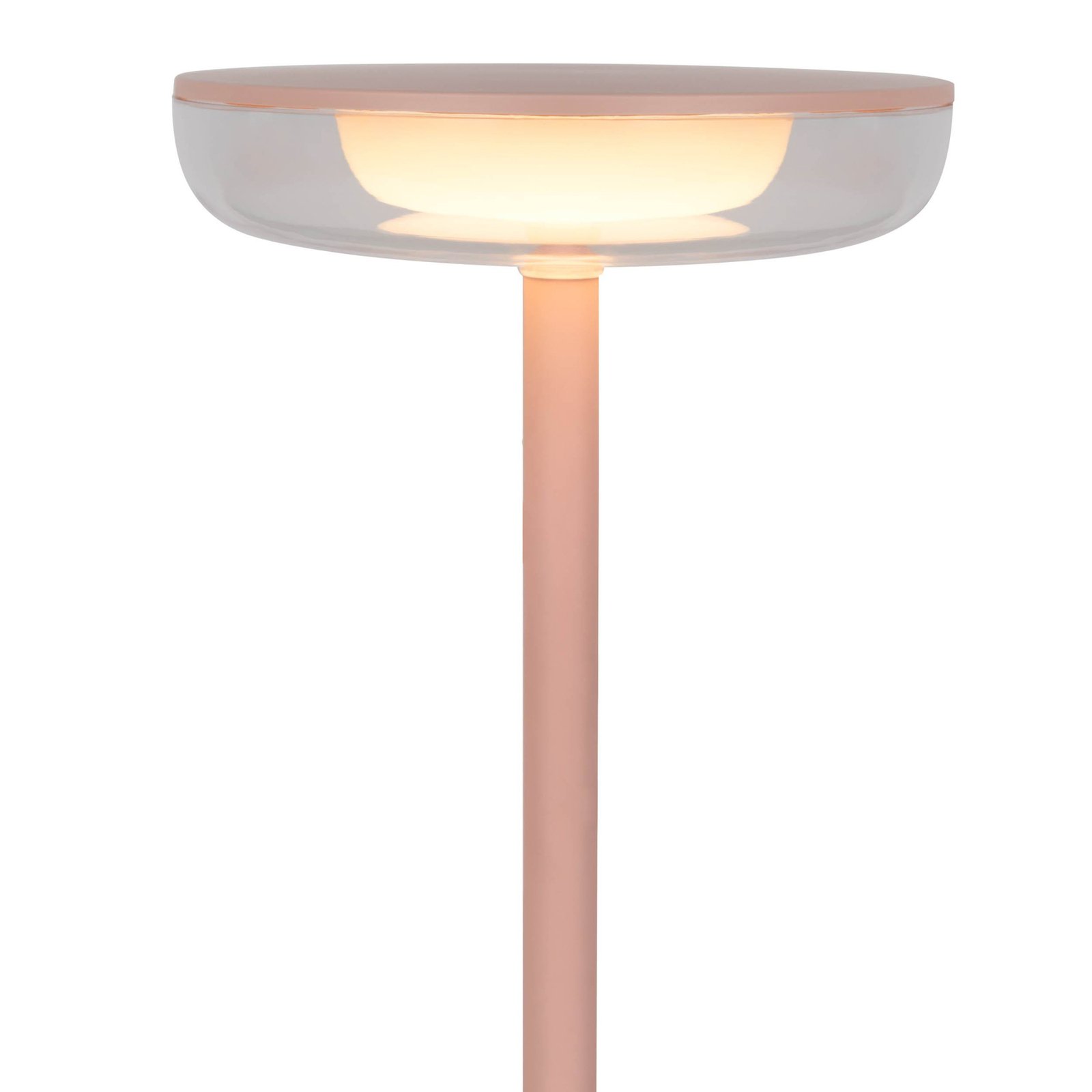 LED-terrasslampa Pasi, rosa Höjd 26 cm Metall Touch