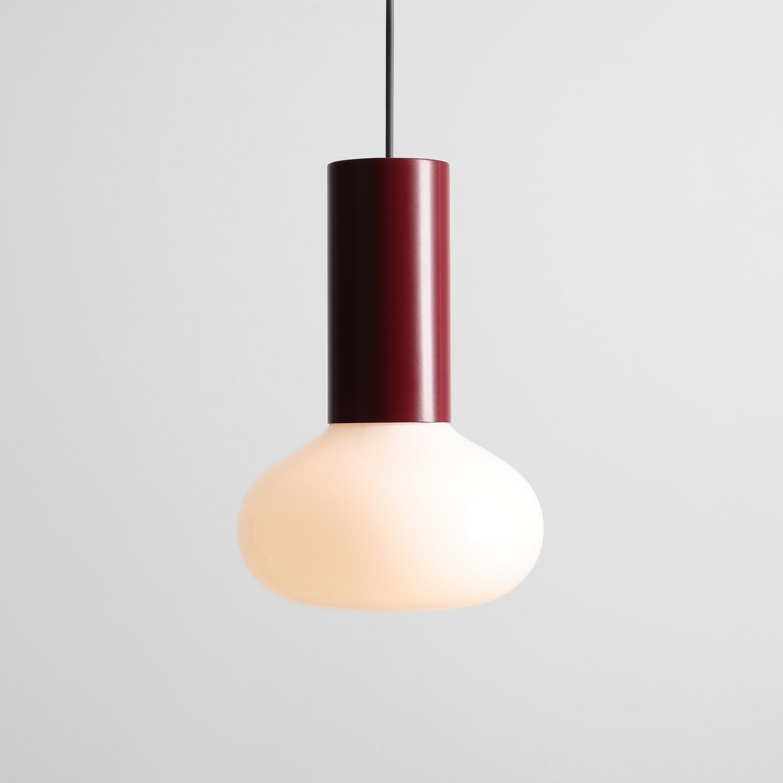 Hängeleuchte Flo, rot, 1-flammig, Glas Hängeleuchte Flo, rot, 1-flammig, Glas