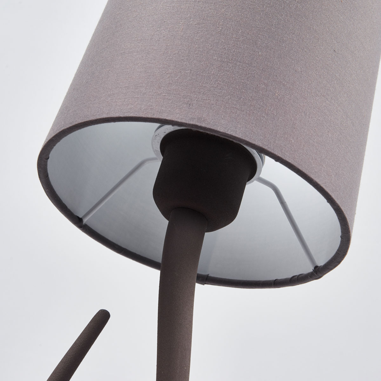 Tafellamp Lua met textiele kap, 16 cm