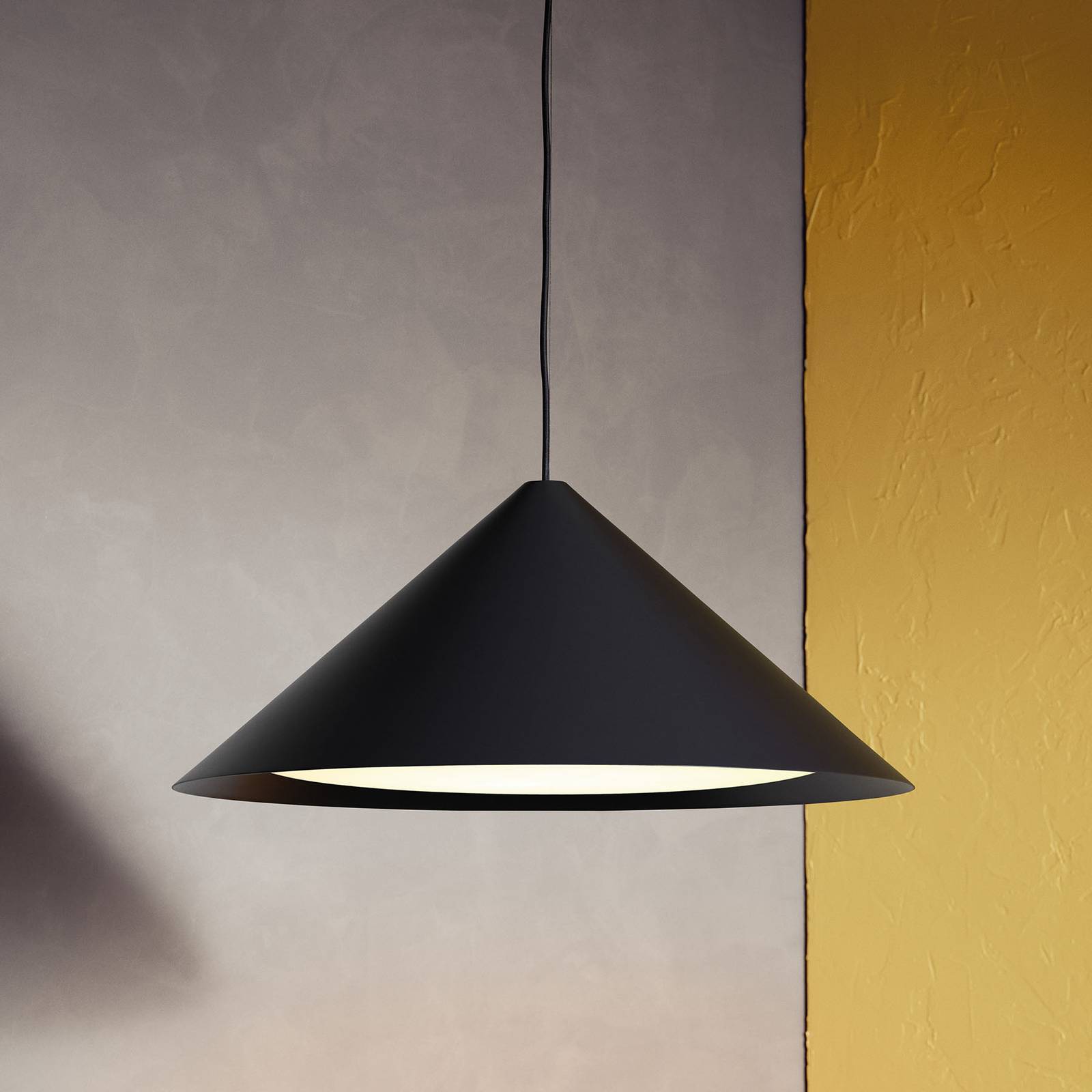 Louis Poulsen Keglen LED-Hängelampe 65cm schwarz günstig online kaufen