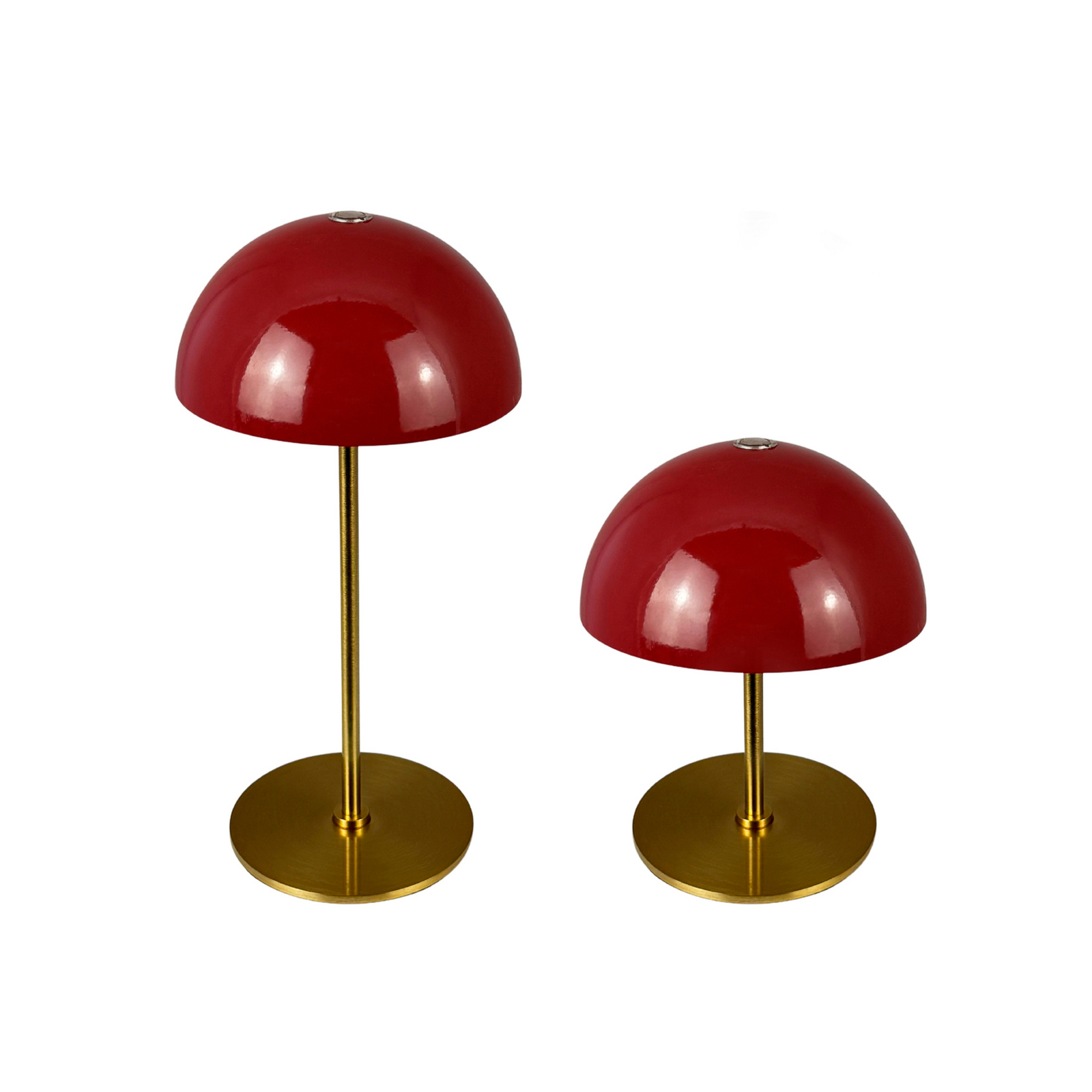 Along LED-batterijtafel lamp, rood, set van 2 - Dyberg Larsen