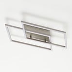 Paul Neuhaus LED ceiling lamp Inigo, 2-bulb, dimmable