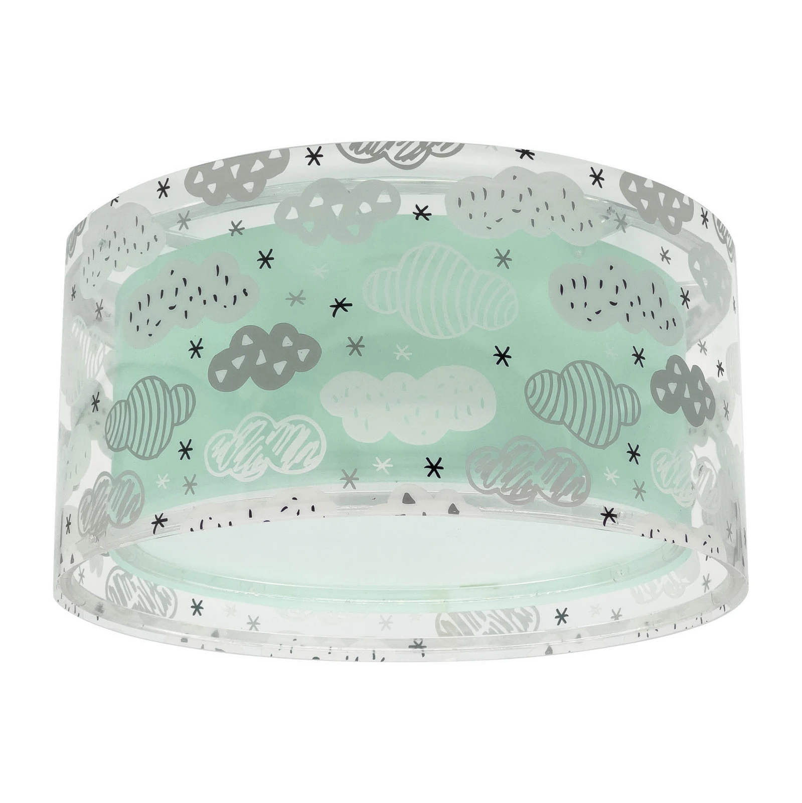 Dalber CLOUD GREEN ceiling light, Ø 33 cm, green