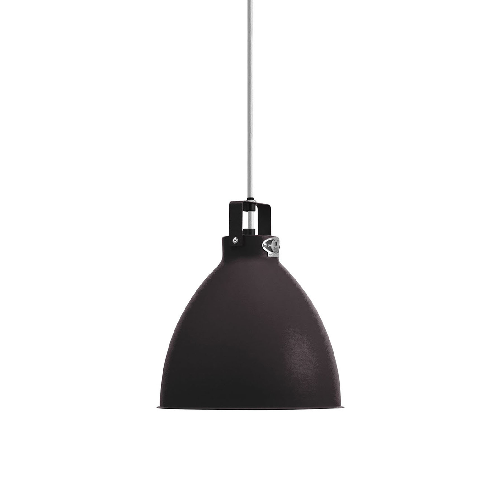 JIELDÉ Jieldé Augustin A240 hanging light matt black, for Living / Dining Room, aluminium, E27, 75 W, energy efficiency: A++, H: 26.5 cm