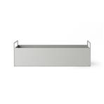 ferm LIVING Plant Box Small, grau, 45 x 16 x 14 cm, Stahl