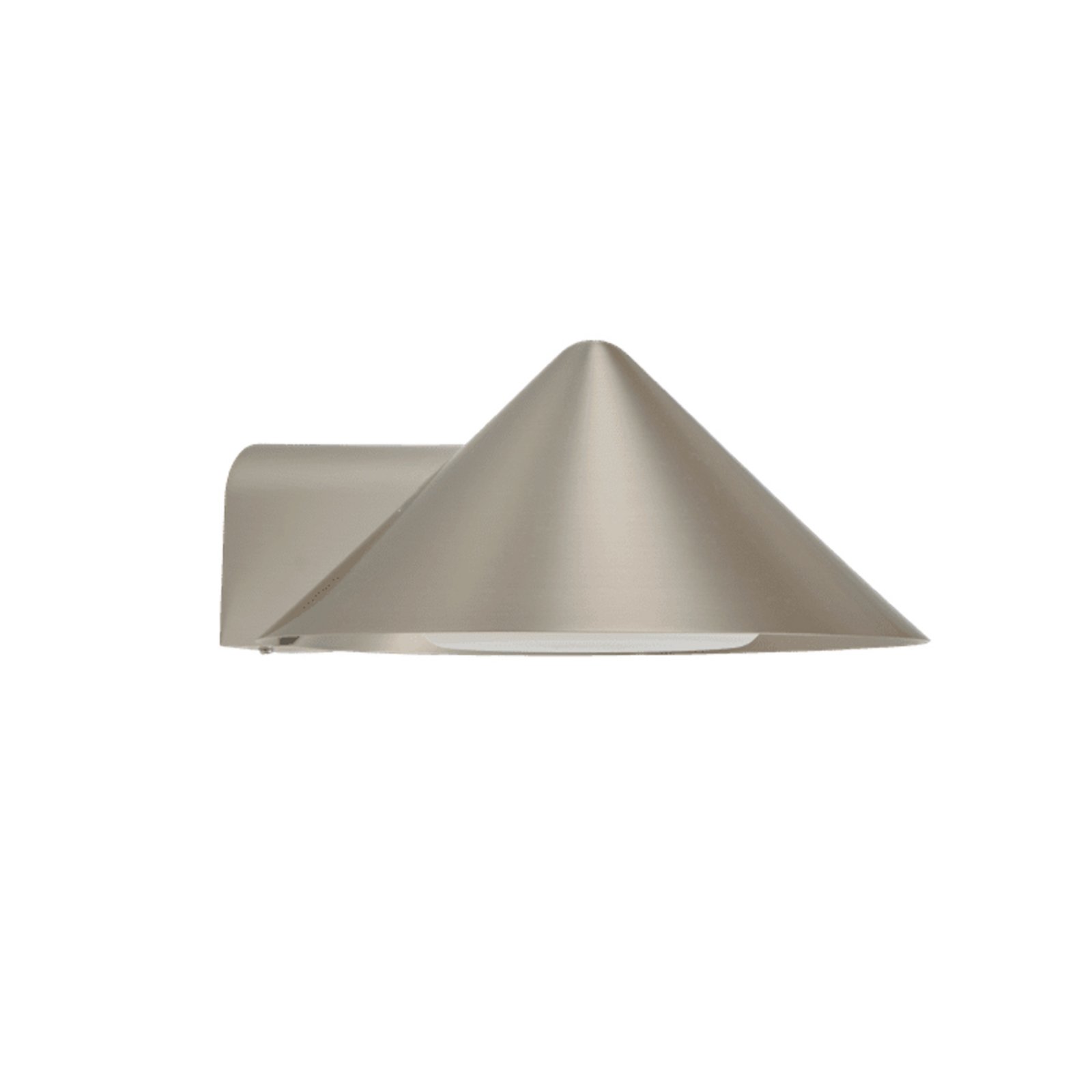 FRANDSEN LED-Akku-Wandlampe Grasp, edelstahl, 15 cm FRANDSEN LED-Akku-Wandlampe Grasp, edelstahl, 15 cm