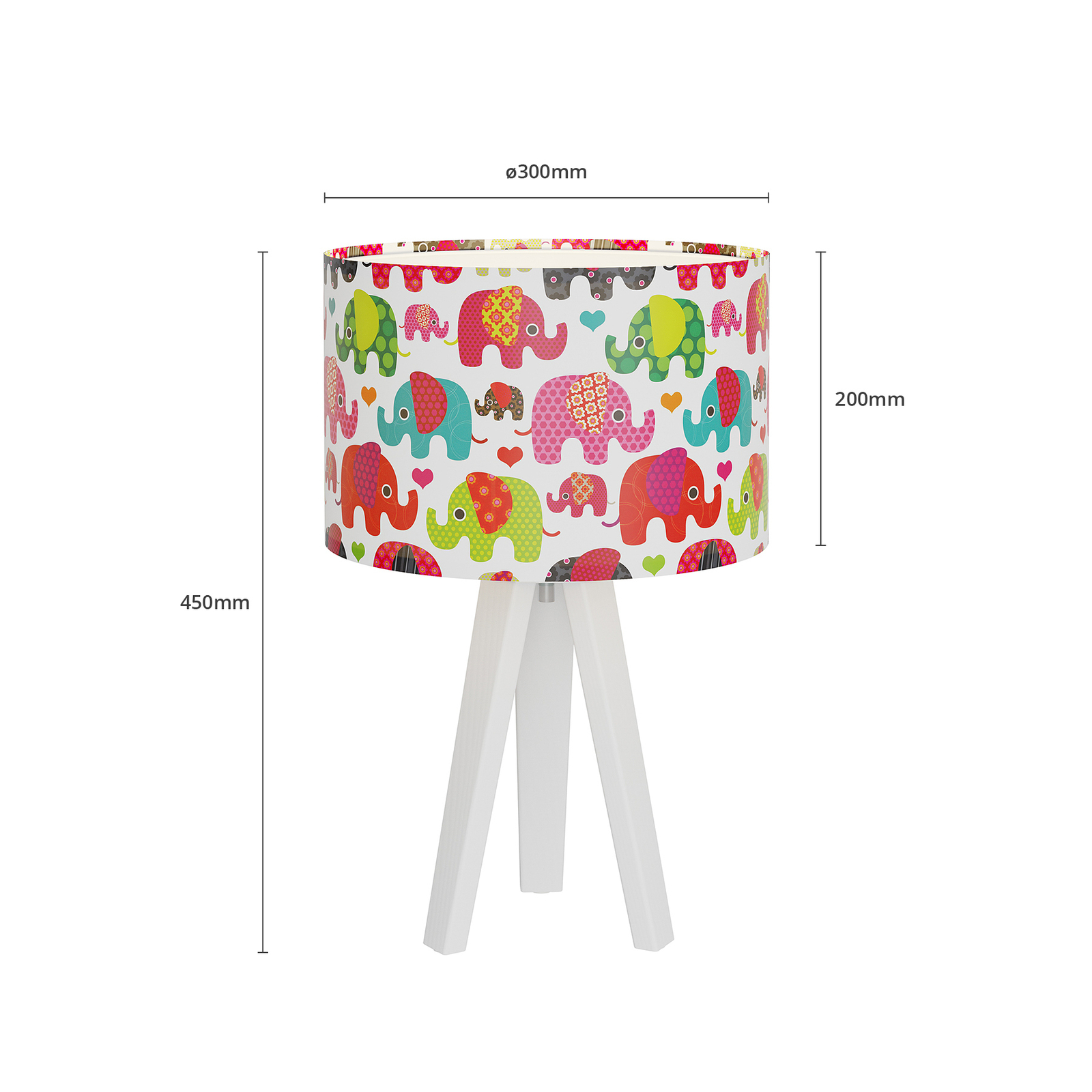 Stolní lampa Elefant vhodná pro děti