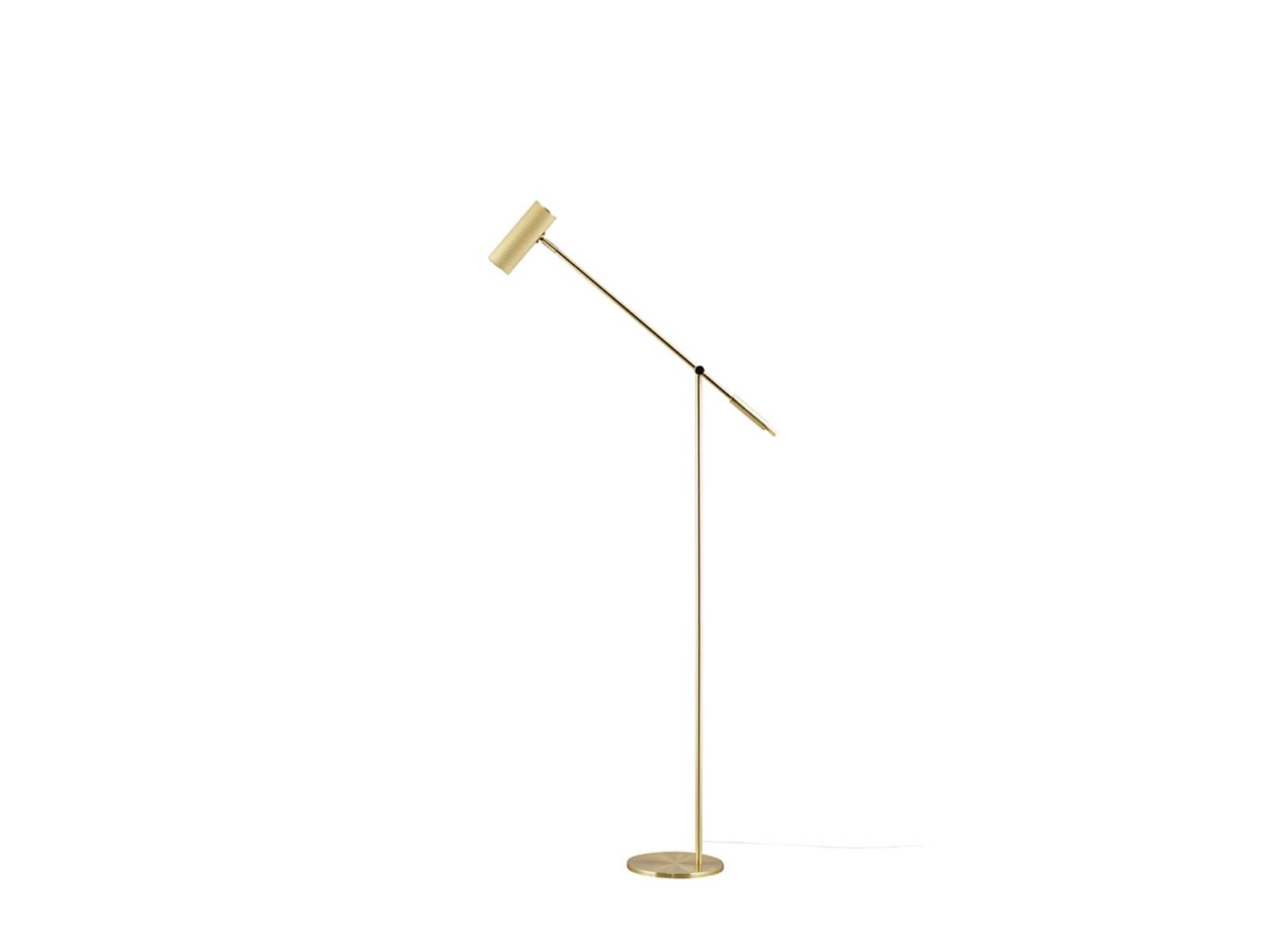Globen Lighting Stehlampe Hubble READ, messing matt 140 cm